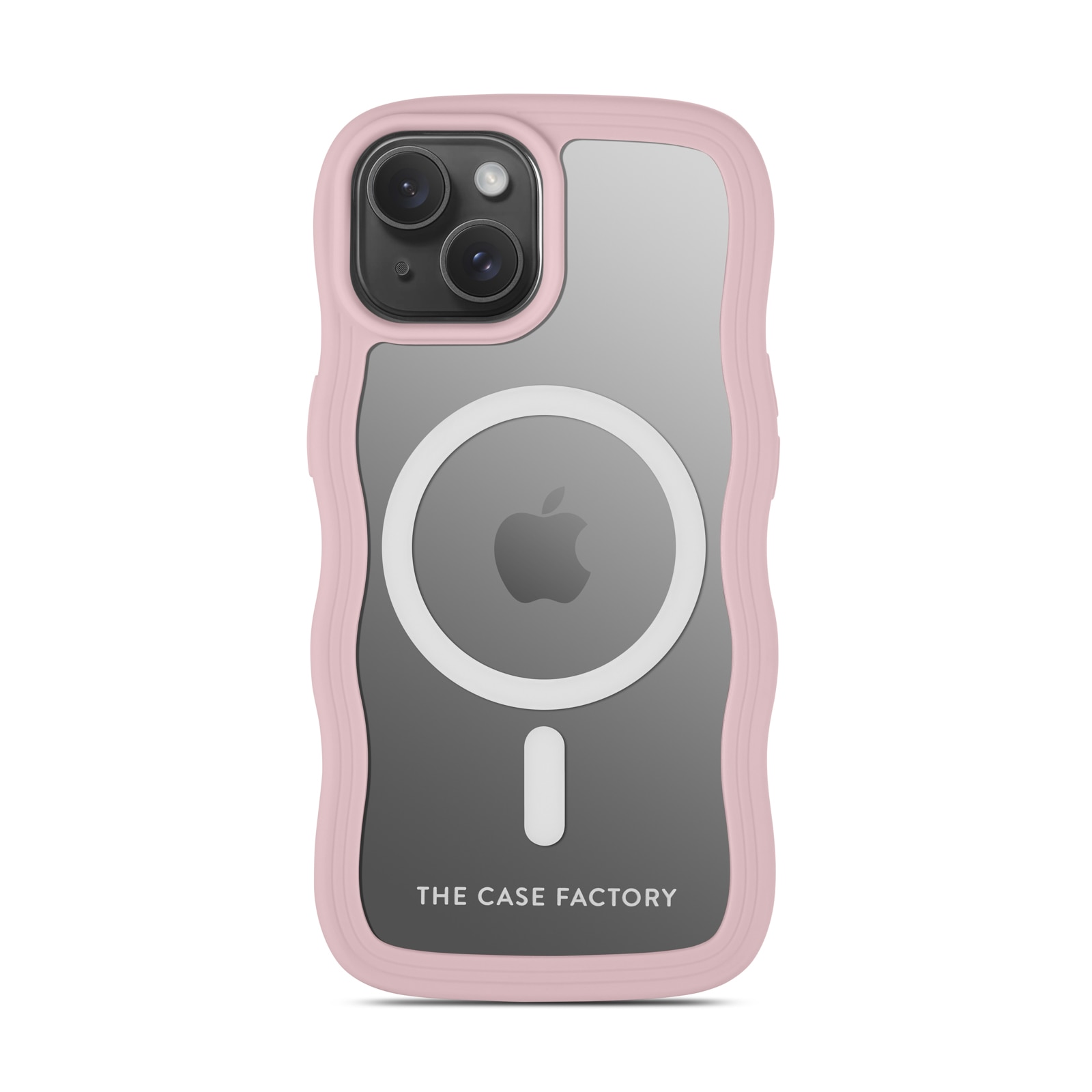 The Wave Mag Case iPhone 15 Lyserød