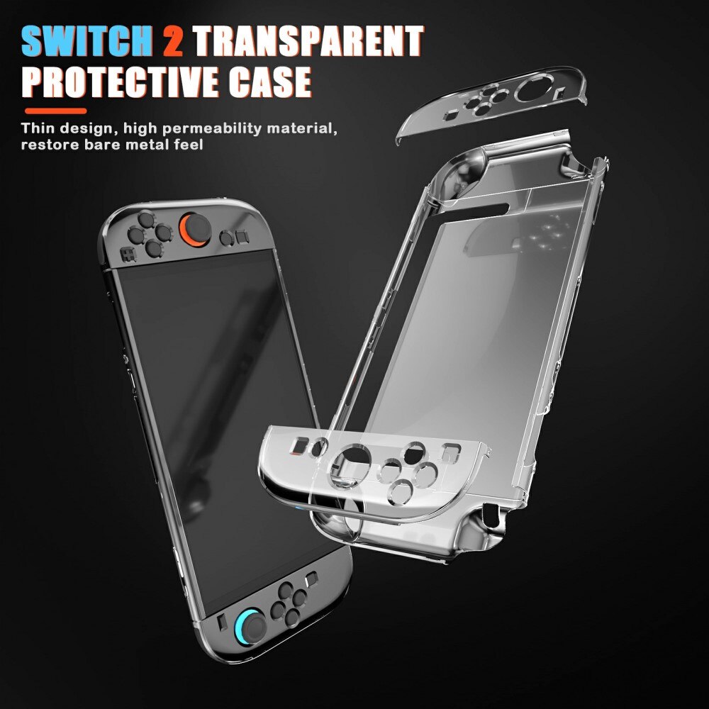 Cover Nintendo Switch 2 gennemsigtig