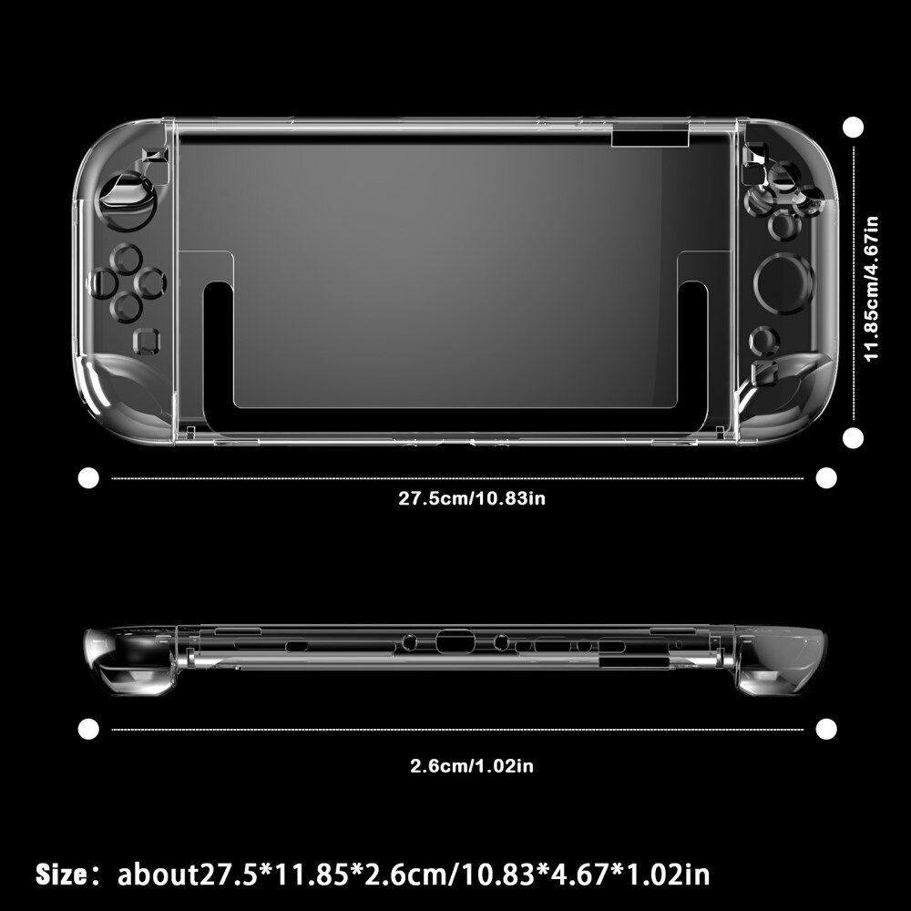 Cover Nintendo Switch 2 gennemsigtig