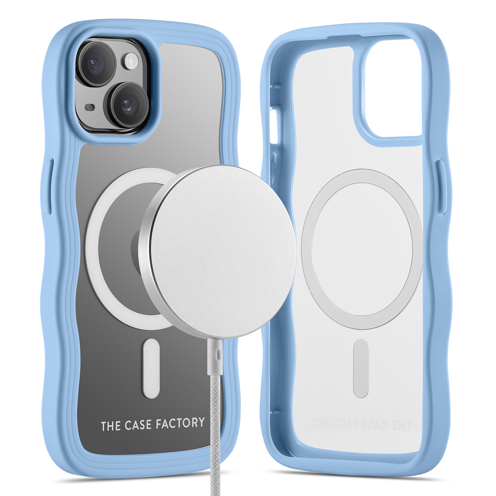 The Wave Mag Case iPhone 15 Blå
