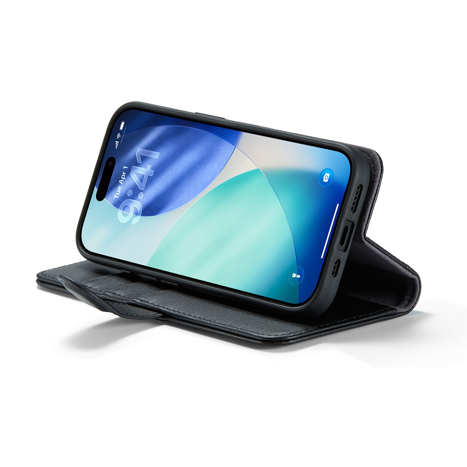 Ægte Læderetui iPhone 17 Sort