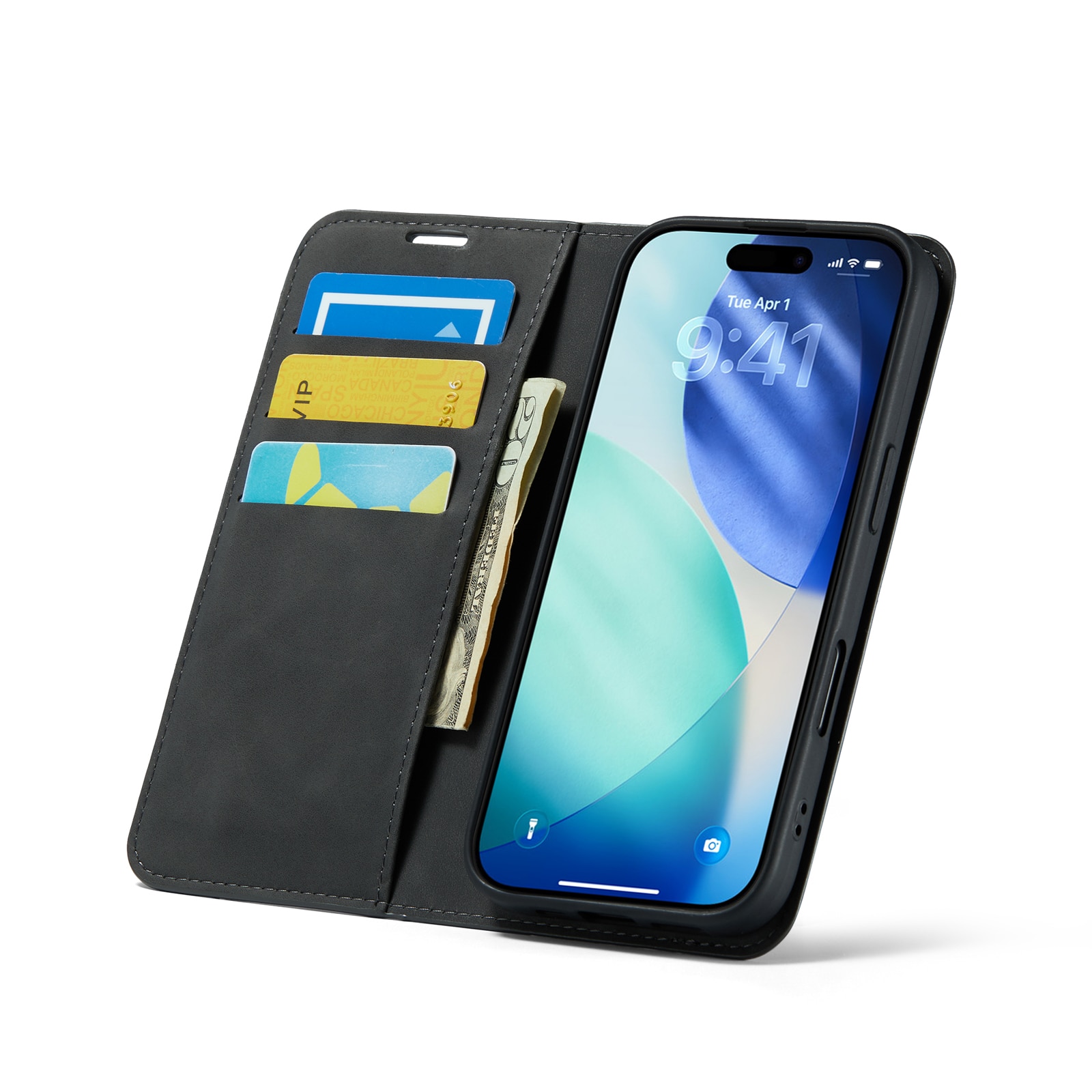 iPhone 17 Slim Mobiltaske Sort