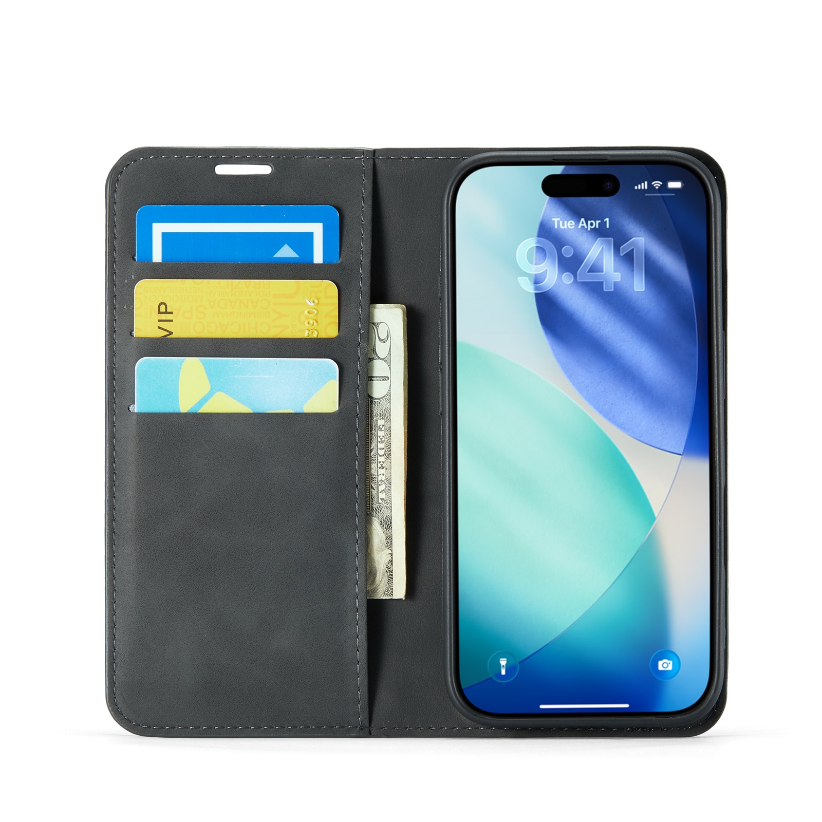 iPhone 17 Slim Mobiltaske Sort