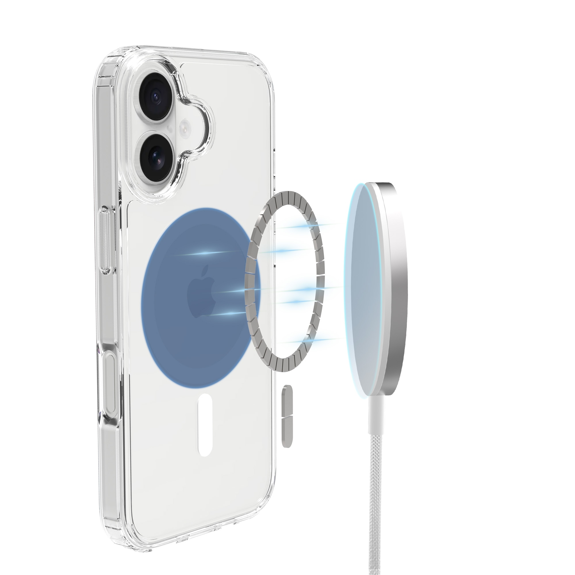 Hybridcover MagSafe iPhone 17 Gennemsigtig
