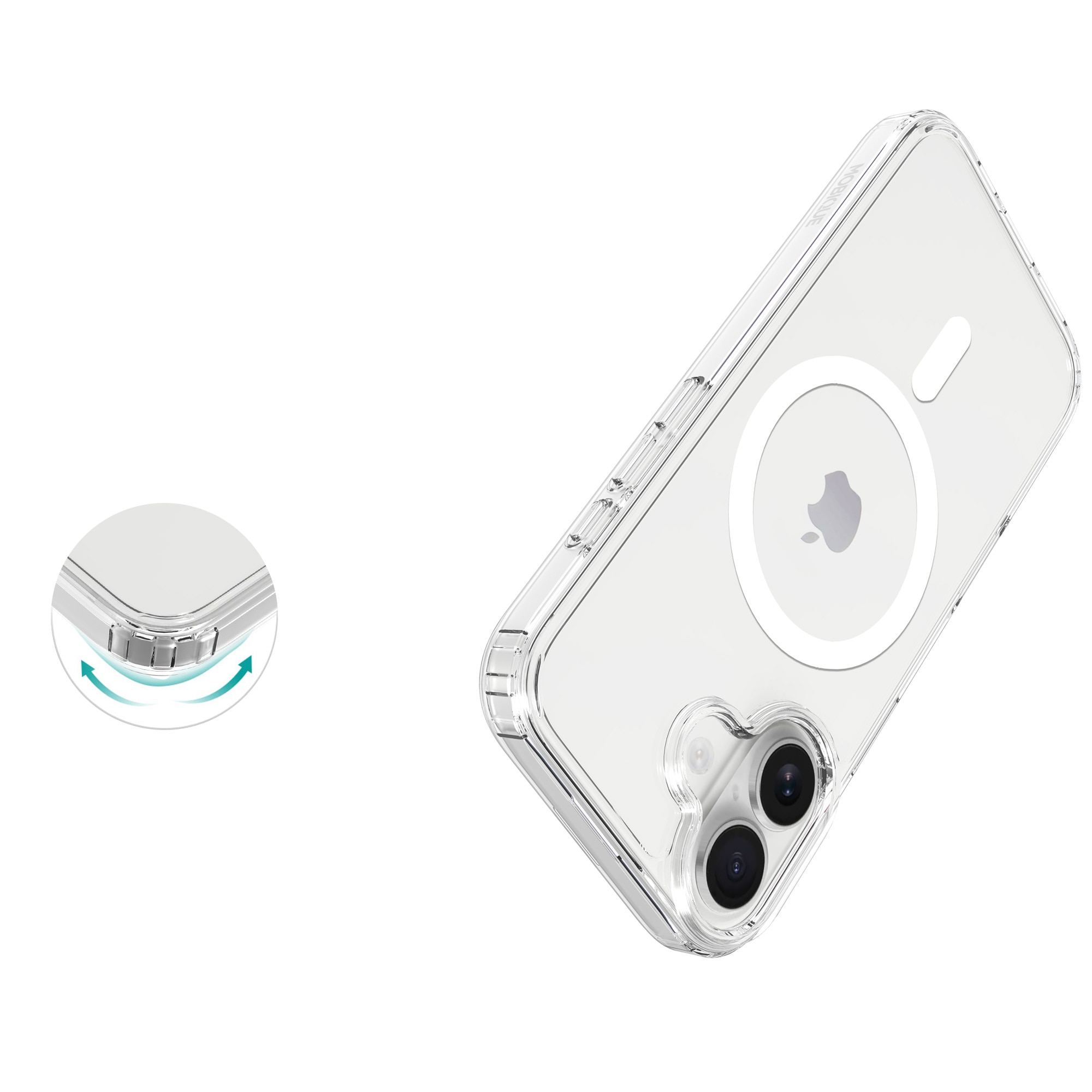 Hybridcover MagSafe iPhone 17 Gennemsigtig