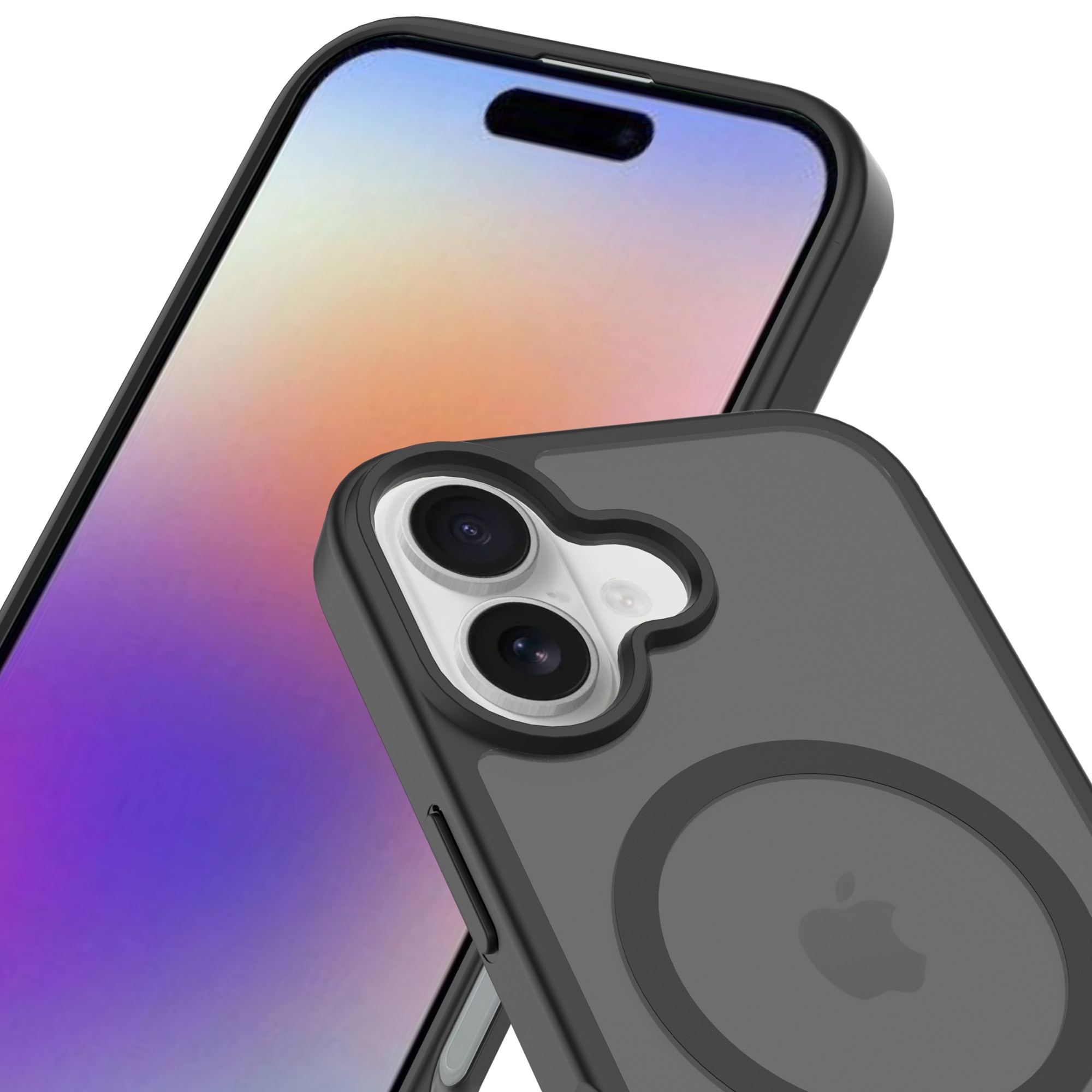 Magnetic Hybrid Cover iPhone 17 Frosted Black