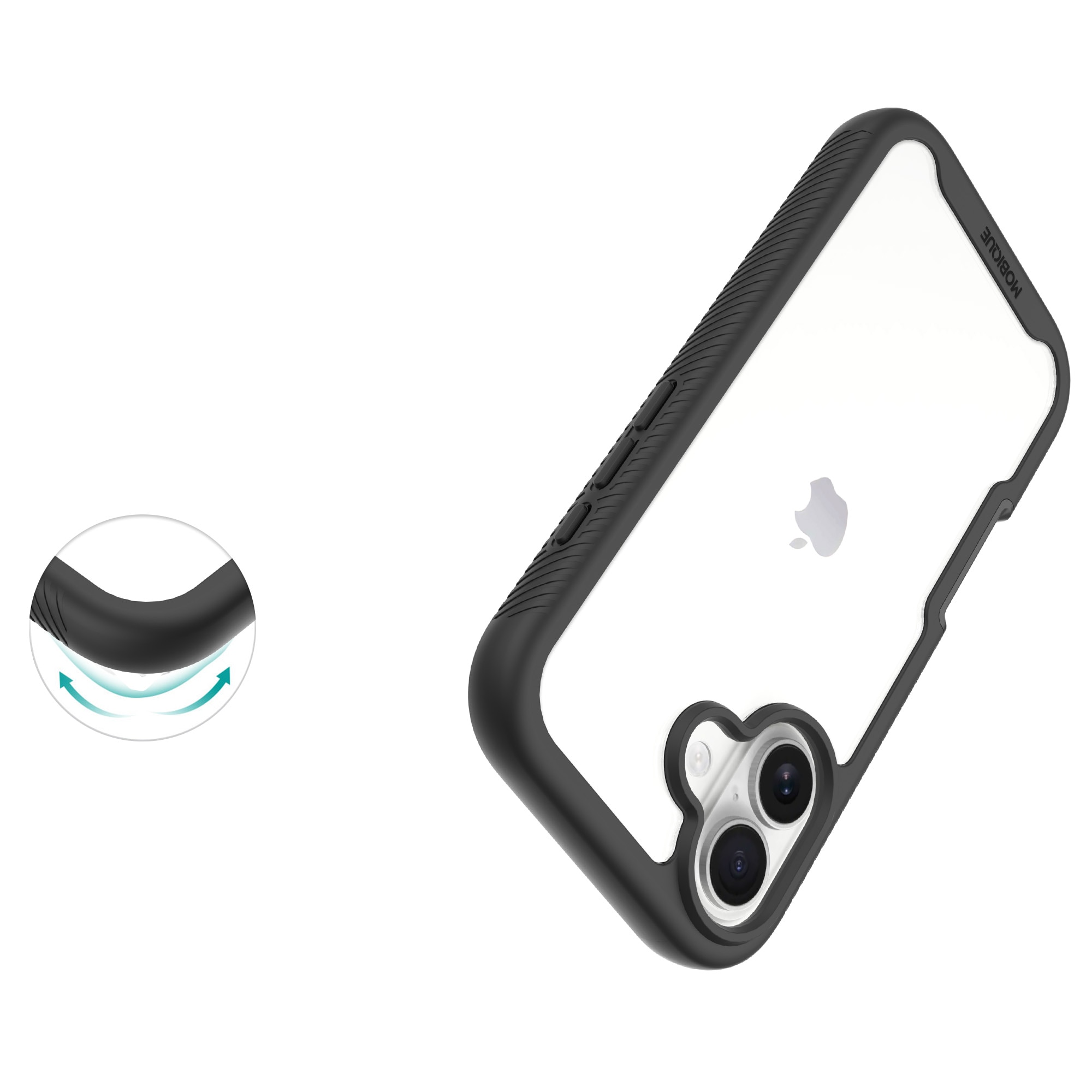 Full Protection Case iPhone 17 Sort/gennemsigtig