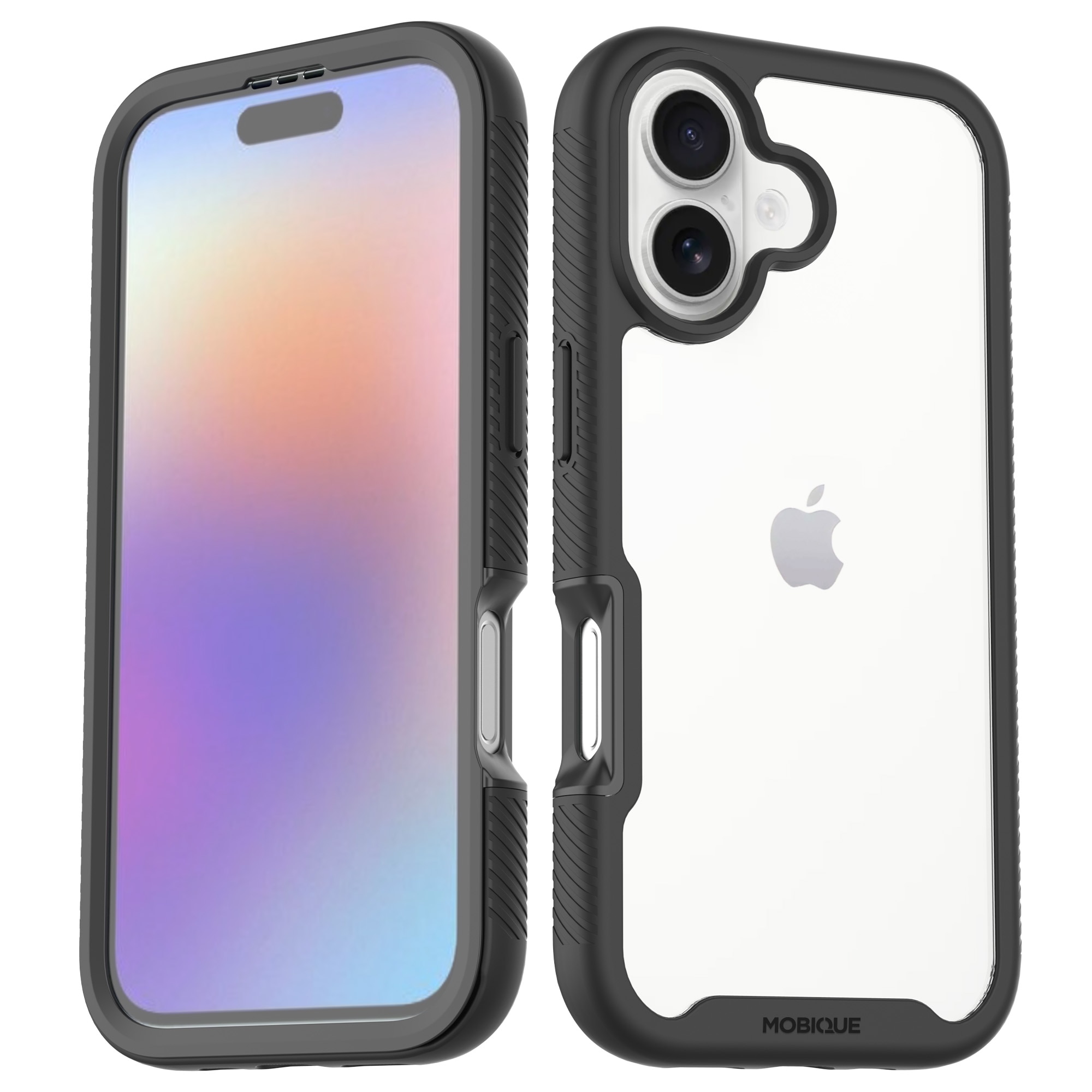 Full Protection Case iPhone 17 Sort/gennemsigtig