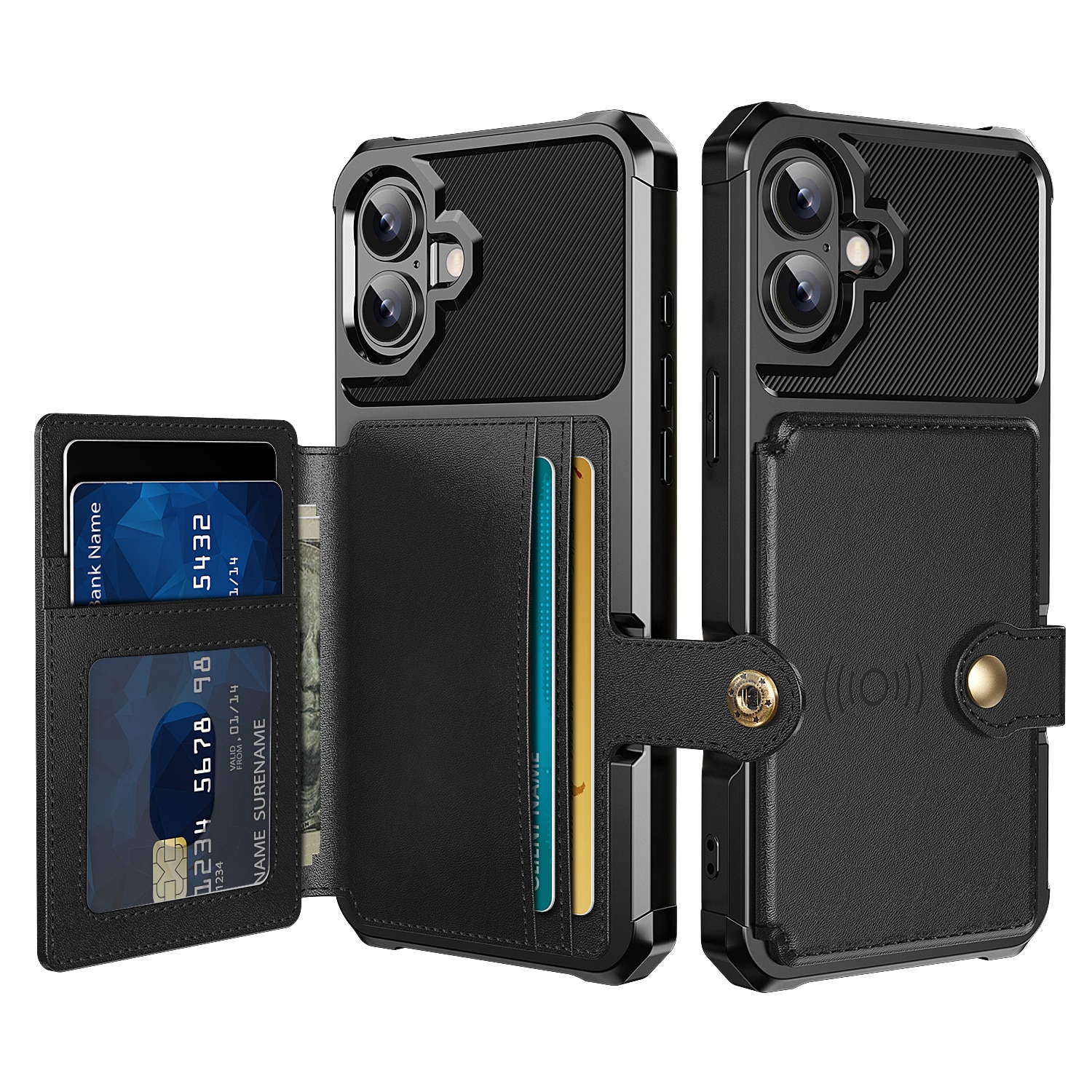 Tough Multi-slot Cover iPhone 17 Sort