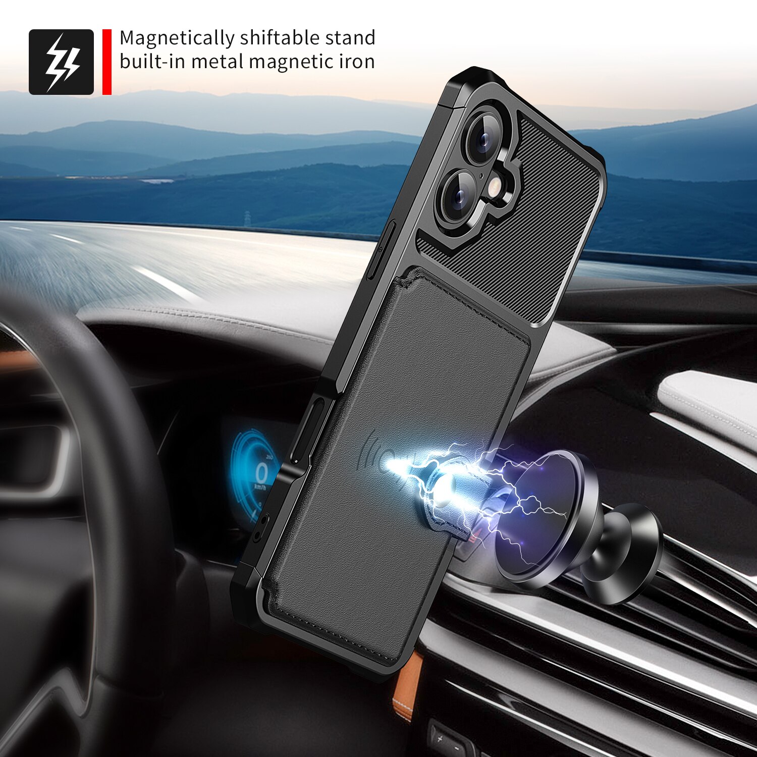 Tough Multi-slot Cover iPhone 17 Sort