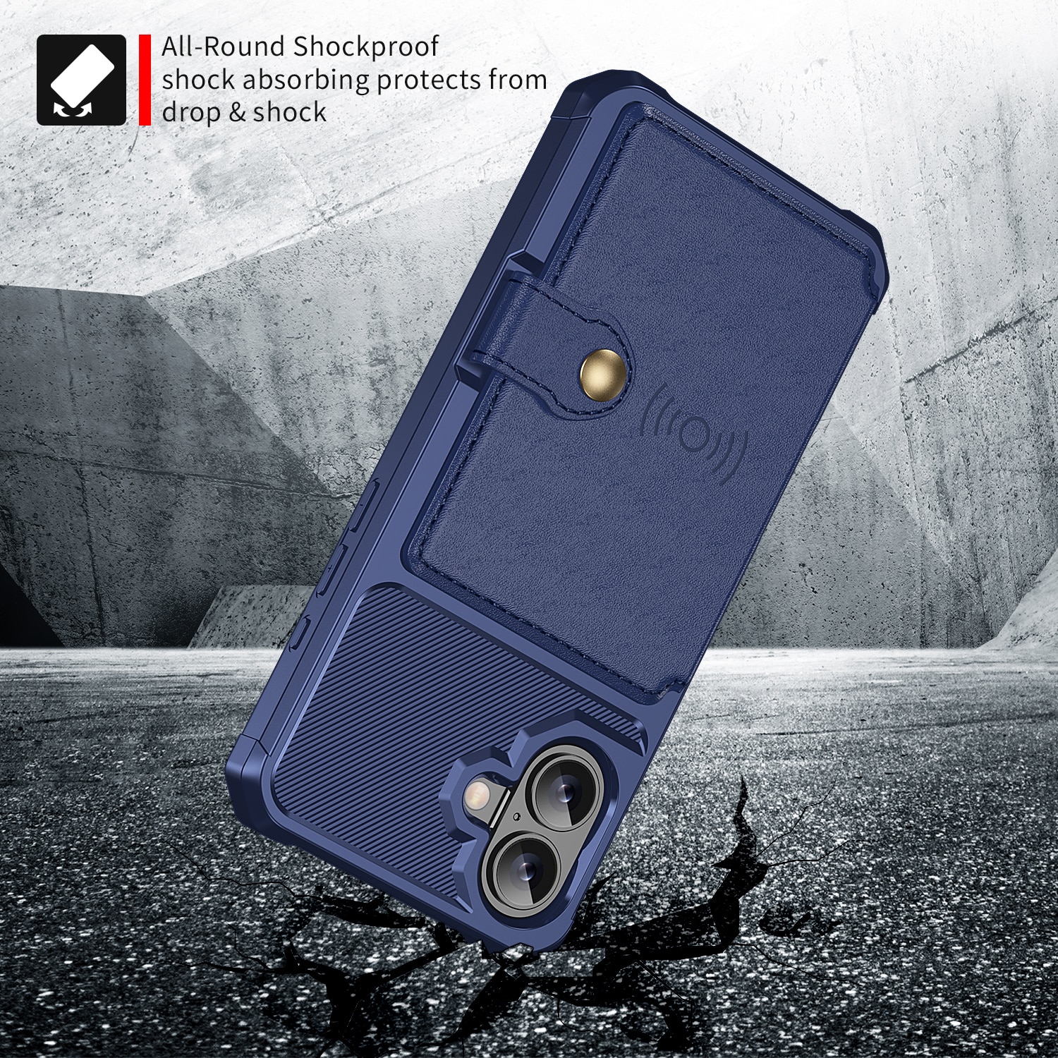 Tough Multi-slot Cover iPhone 17 Blå