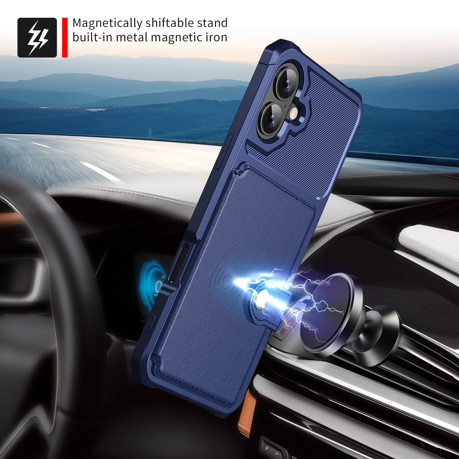 Tough Multi-slot Cover iPhone 17 Blå