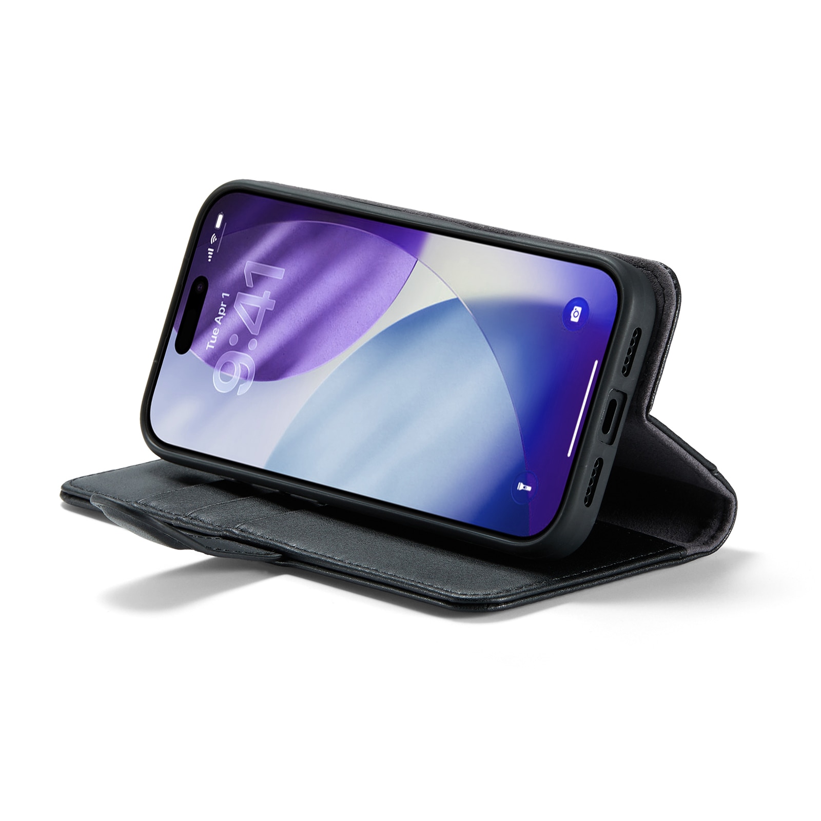 Ægte Læderetui iPhone 17 Pro Sort