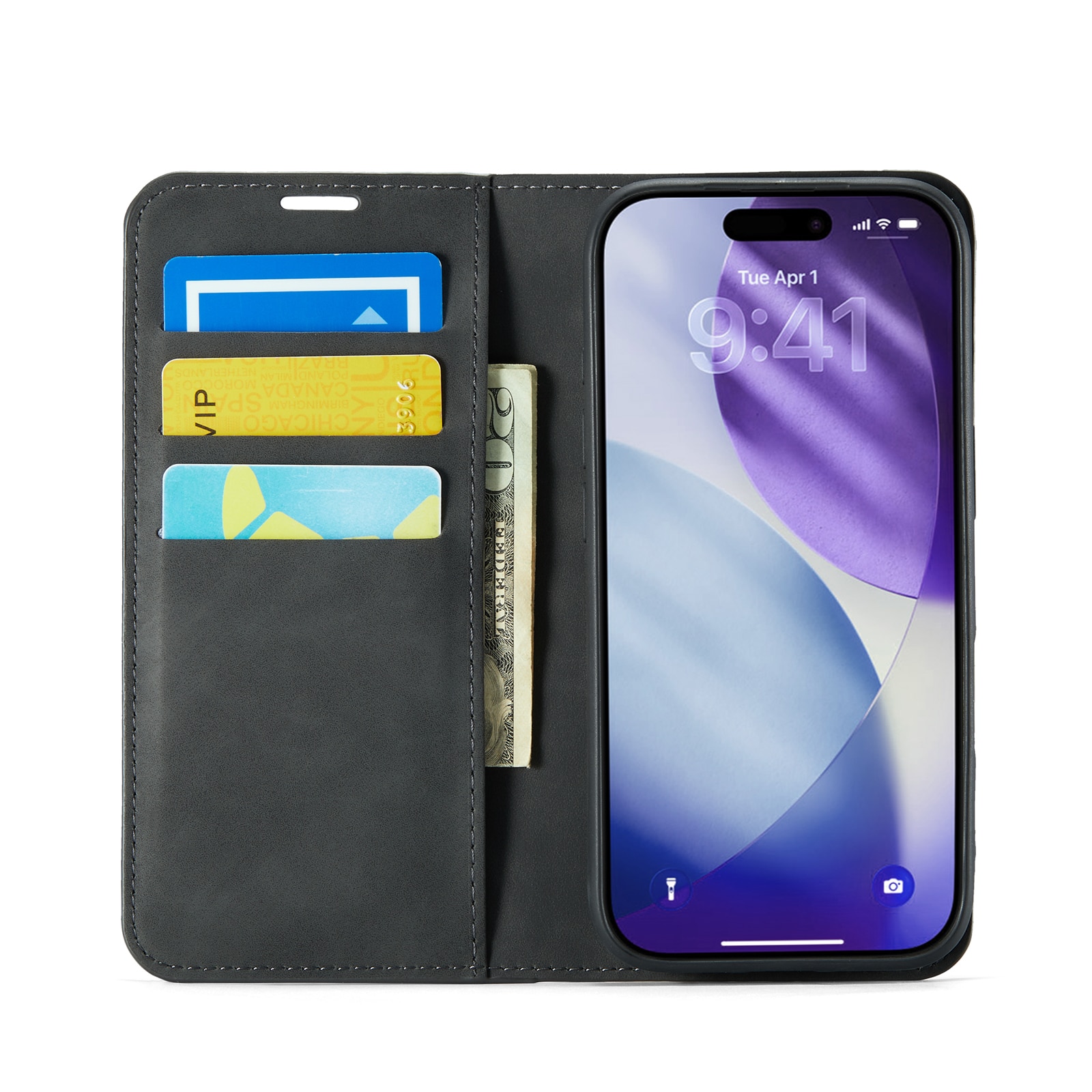 iPhone 17 Pro Max Slim Mobiltaske Sort