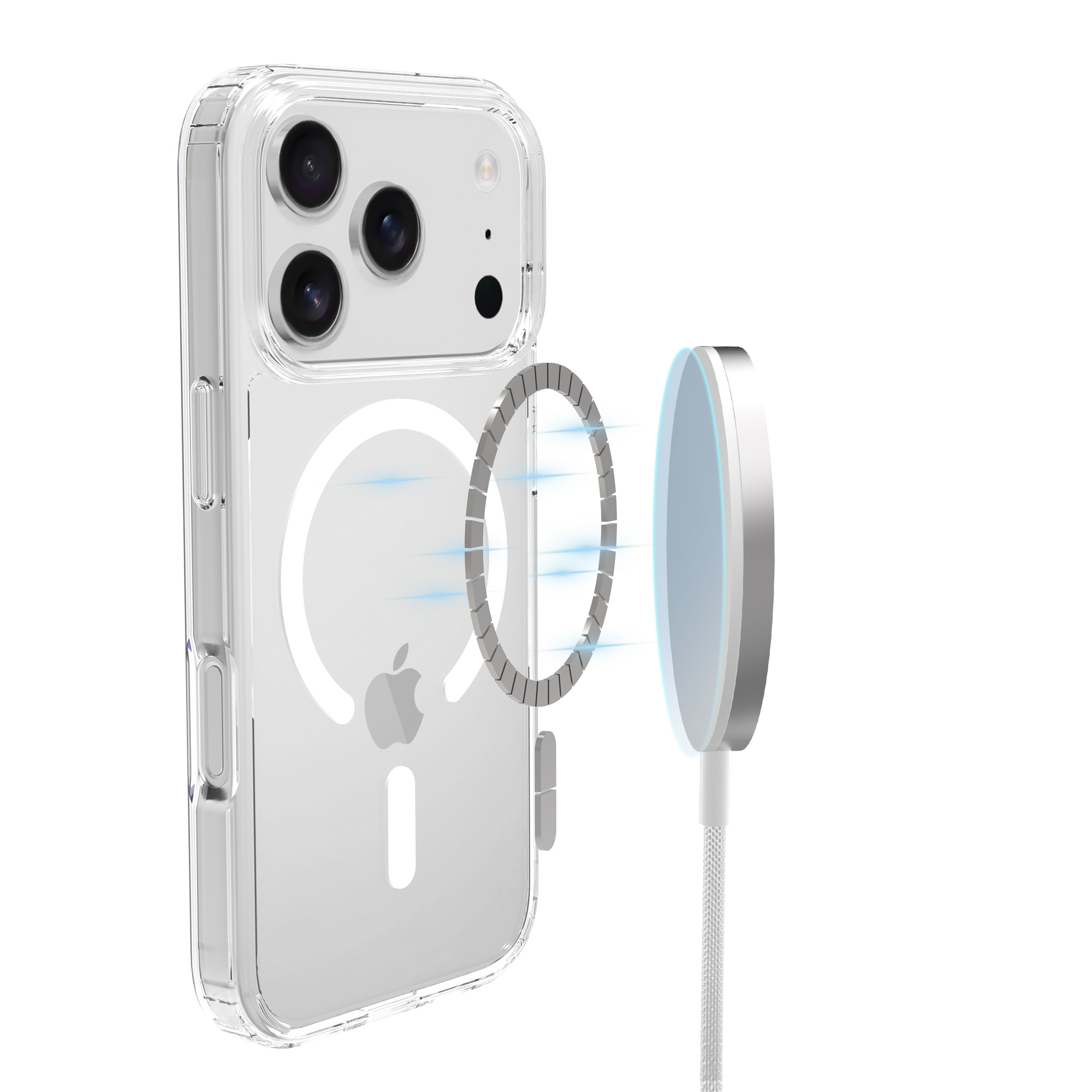 Hybridcover MagSafe iPhone 17 Pro Max Gennemsigtig
