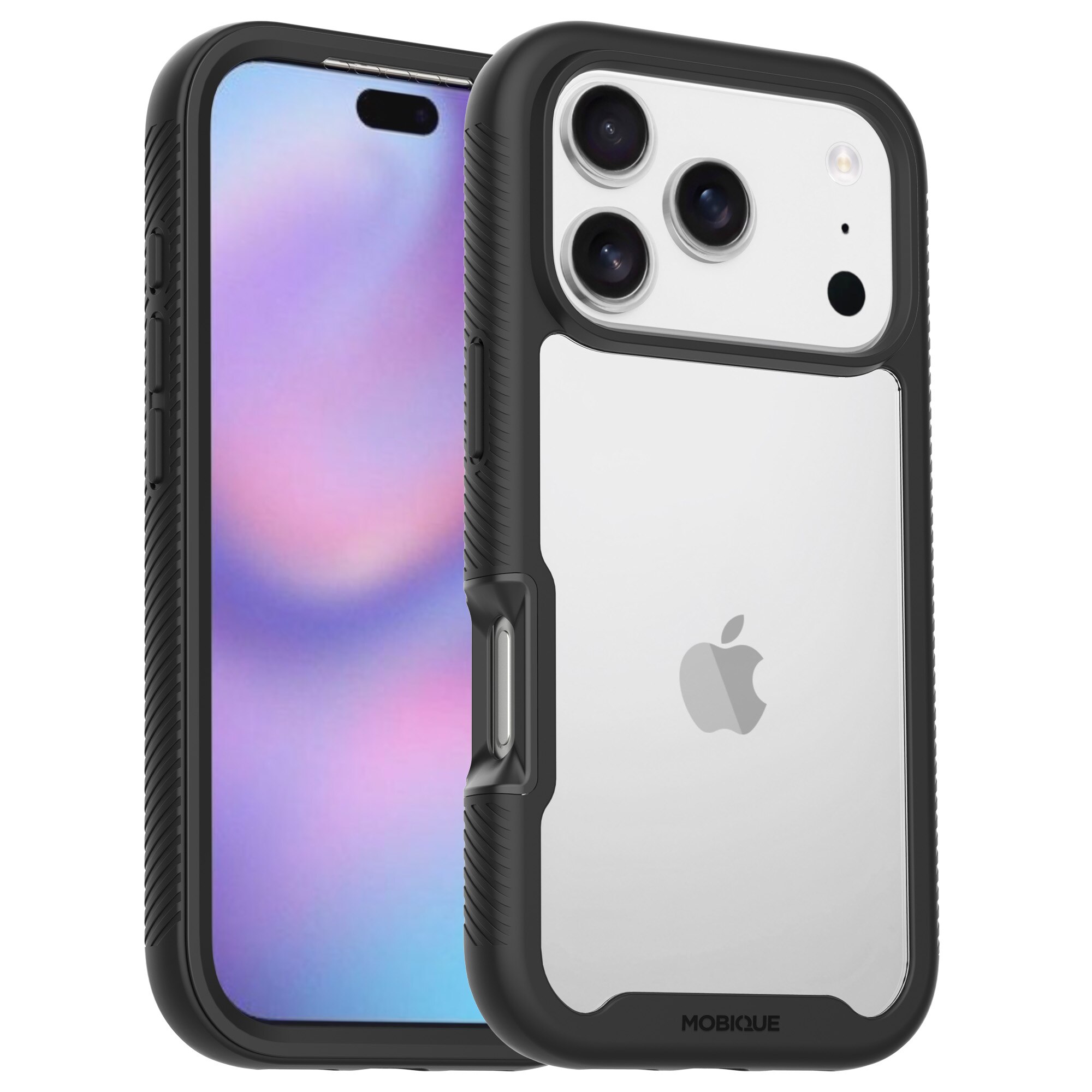 Full Protection Case iPhone 17 Pro Max Sort/gennemsigtig