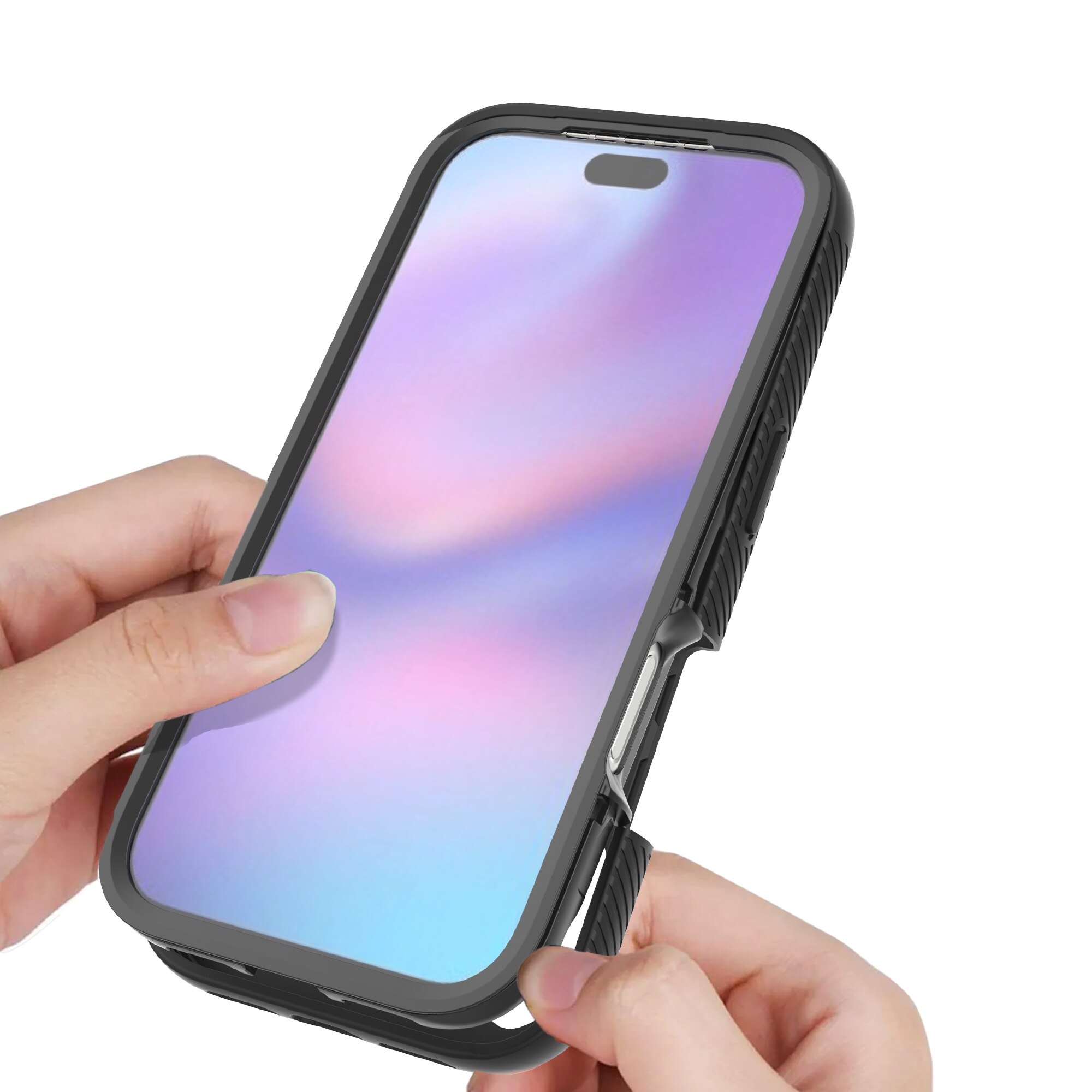 Full Protection Case iPhone 17 Pro Max Sort/gennemsigtig