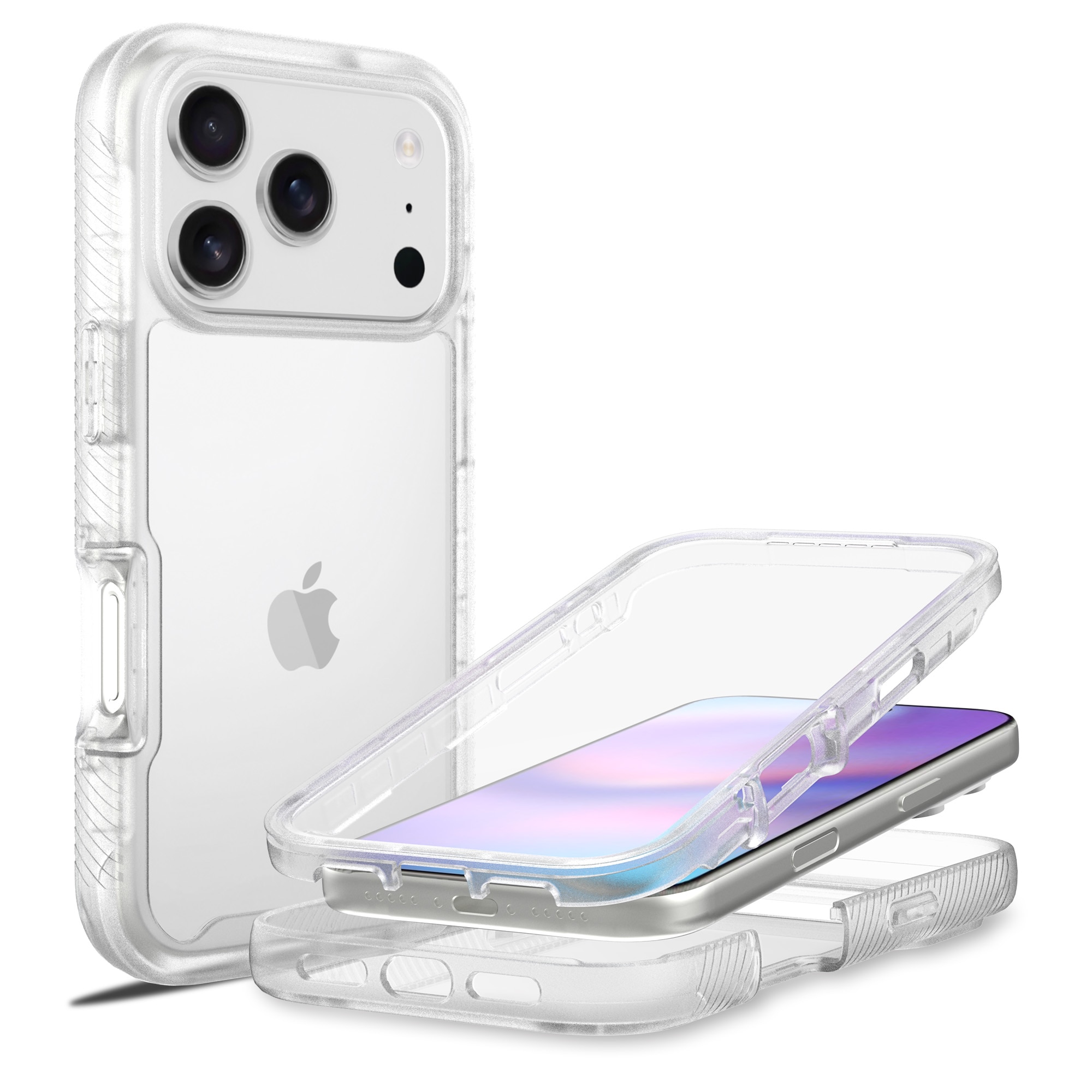 Full Protection Case iPhone 17 Pro Gennemsigtig