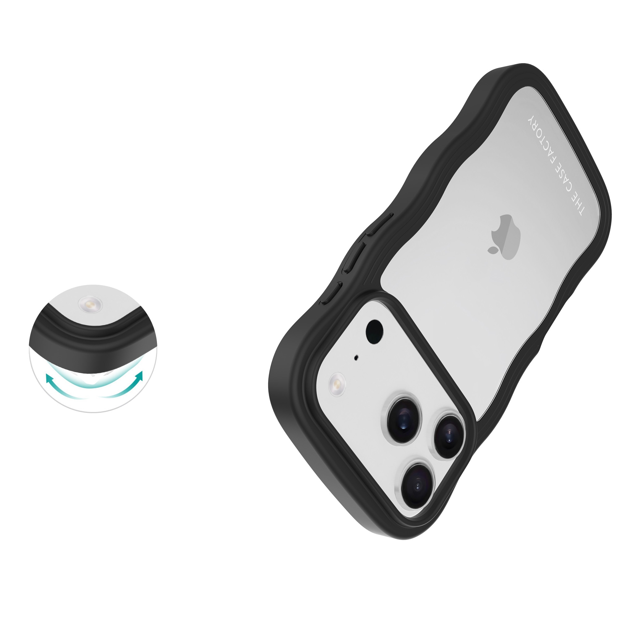 The Wave Case iPhone 17 Pro Sort