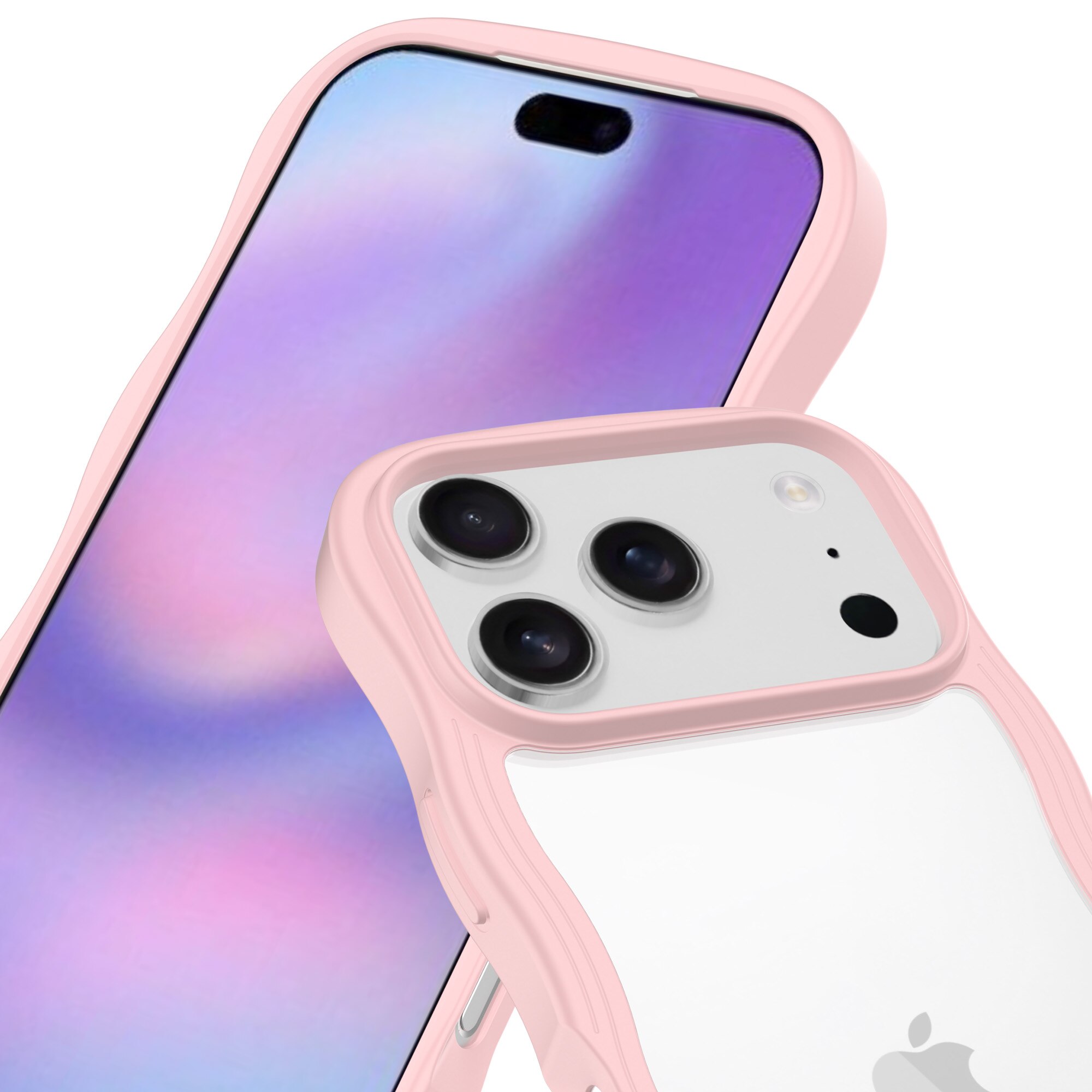 The Wave Case iPhone 17 Pro Lyserød