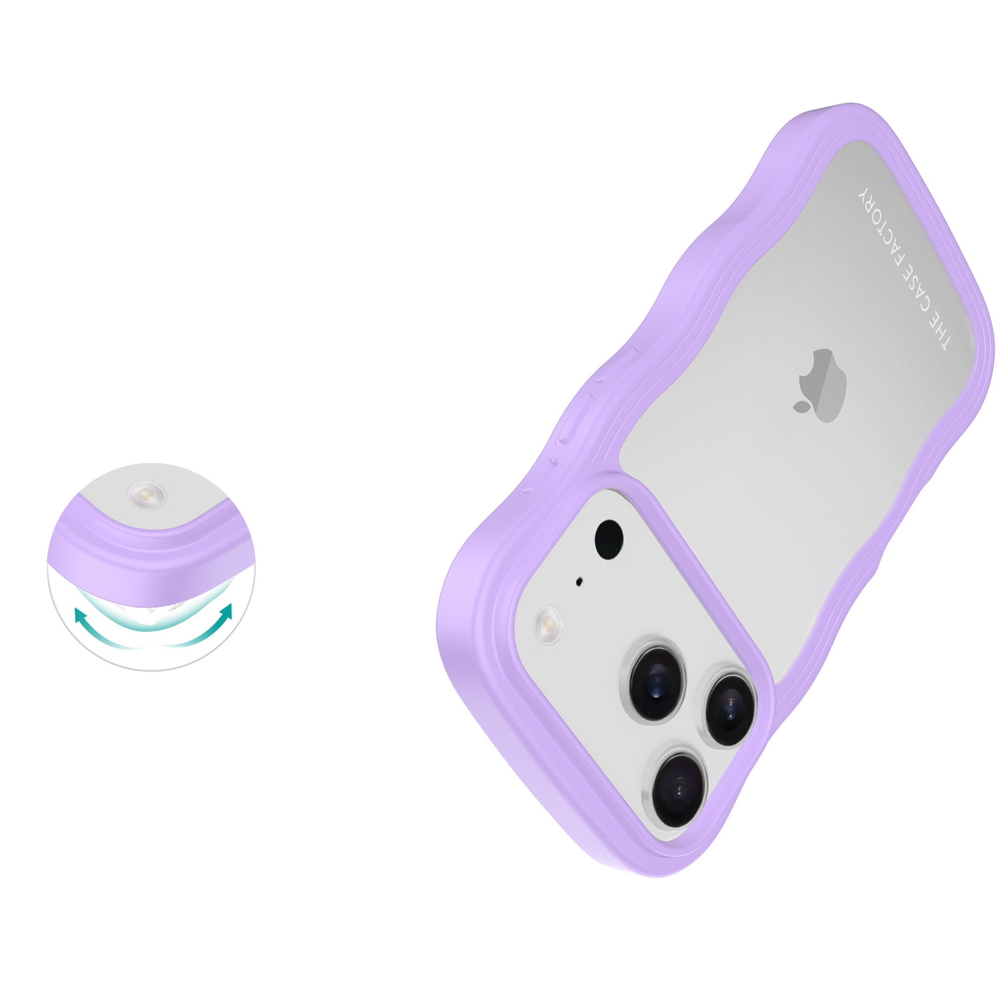 The Wave Case iPhone 17 Pro Lilla