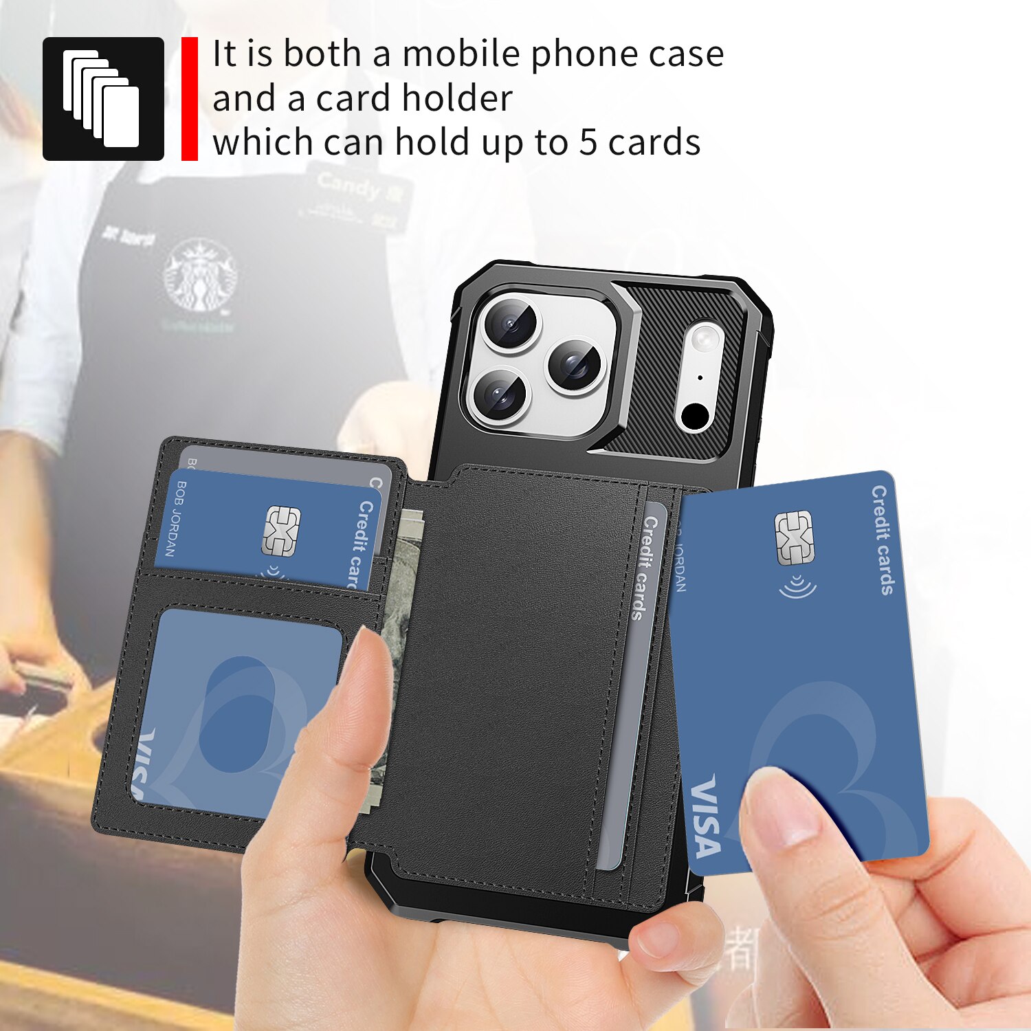 Tough Multi-slot Cover iPhone 17 Pro Max Sort