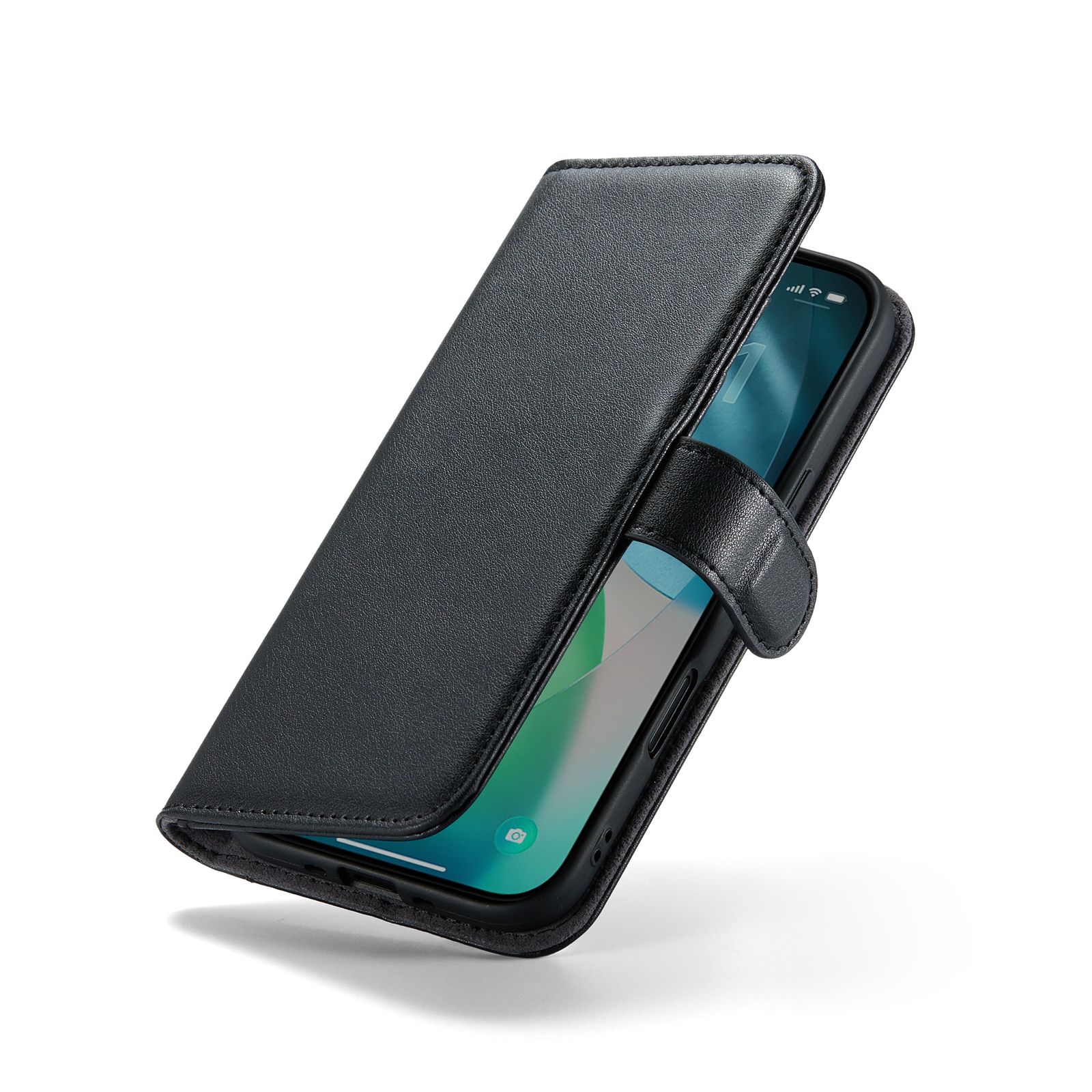 Ægte Læderetui iPhone Air Sort