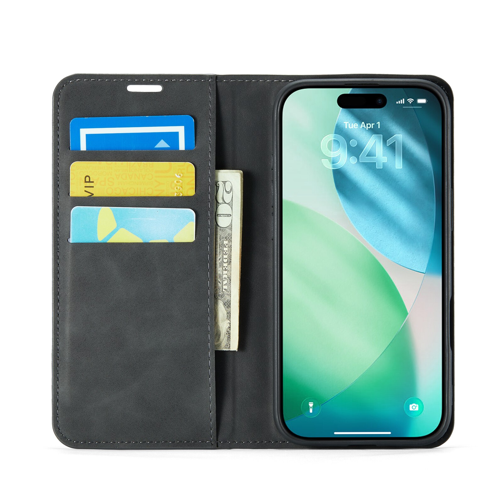 iPhone Air Slim Mobiltaske Sort