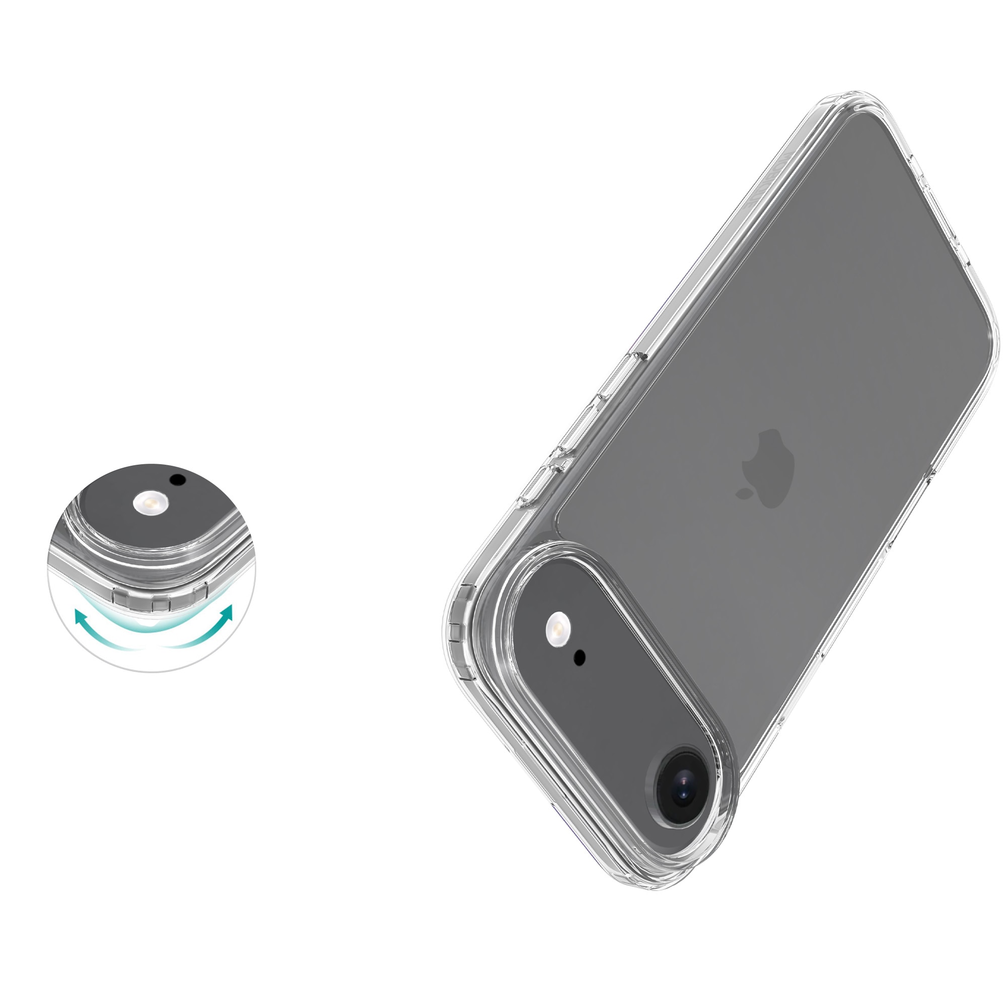 Hybridcover iPhone Air Gennemsigtig