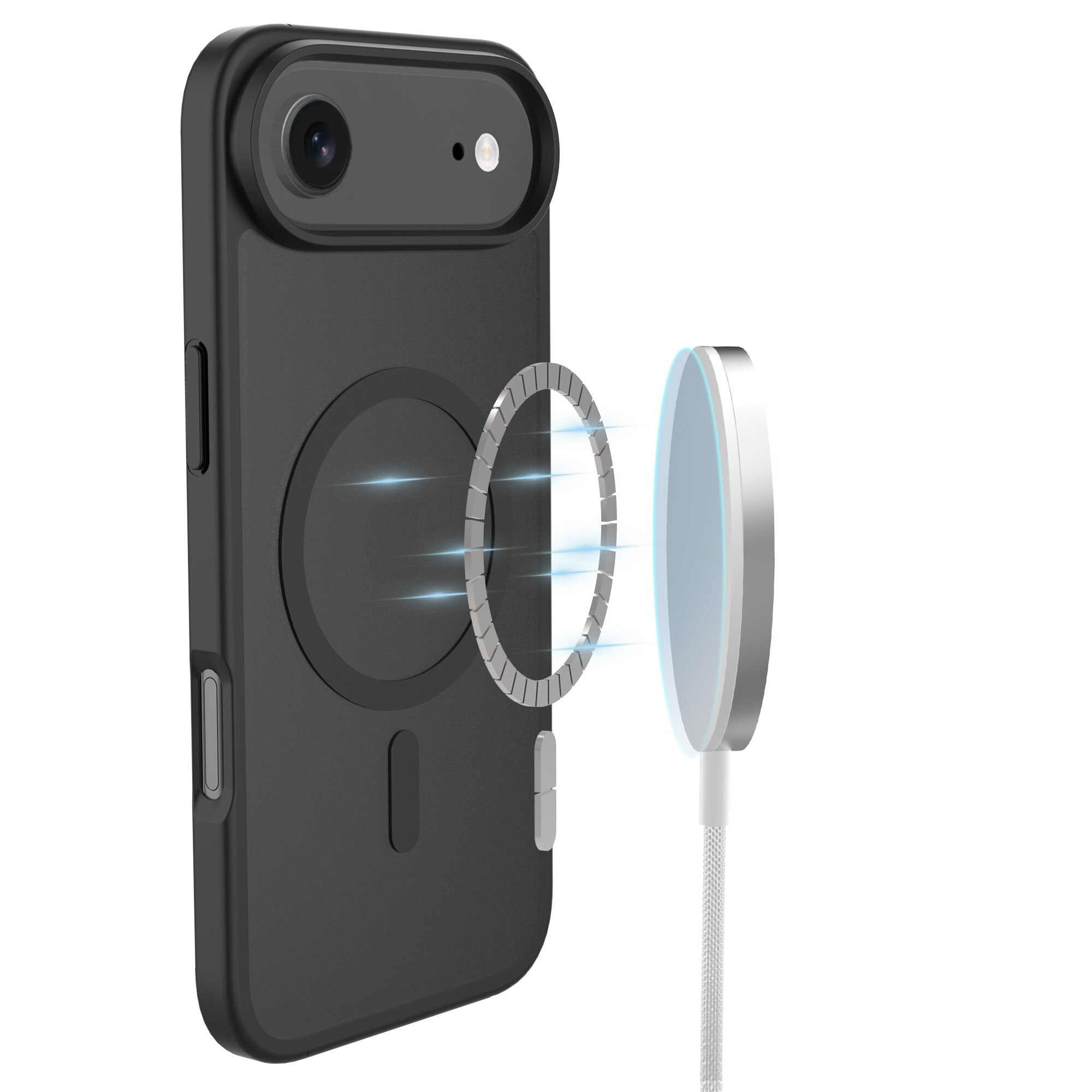 Magnetic Hybrid Cover iPhone Air Frosted Black