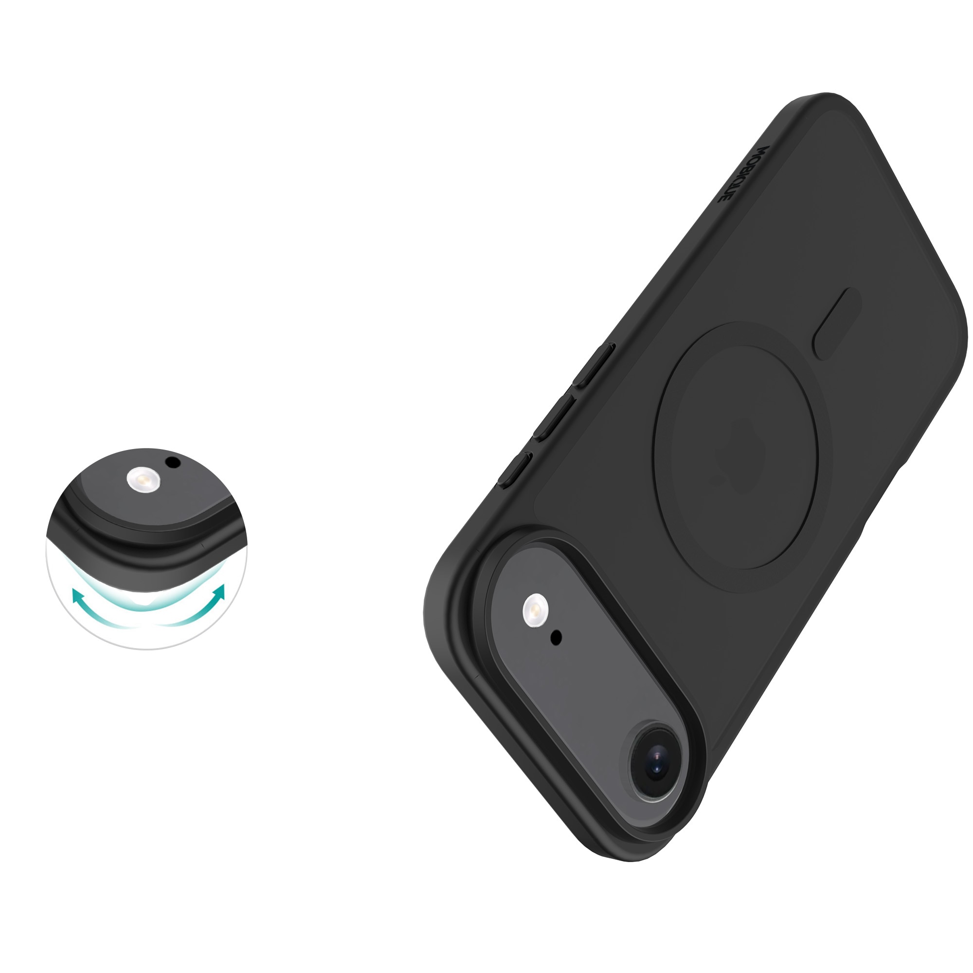 Magnetic Hybrid Cover iPhone Air Frosted Black