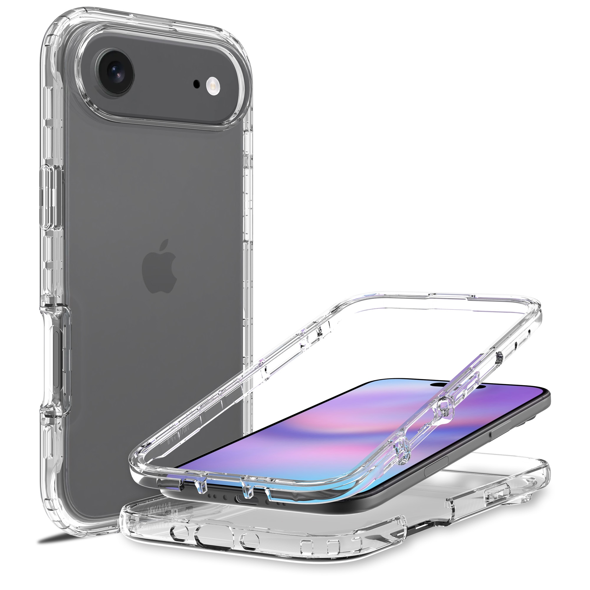 Full Cover Case iPhone 17 Air Gennemsigtig