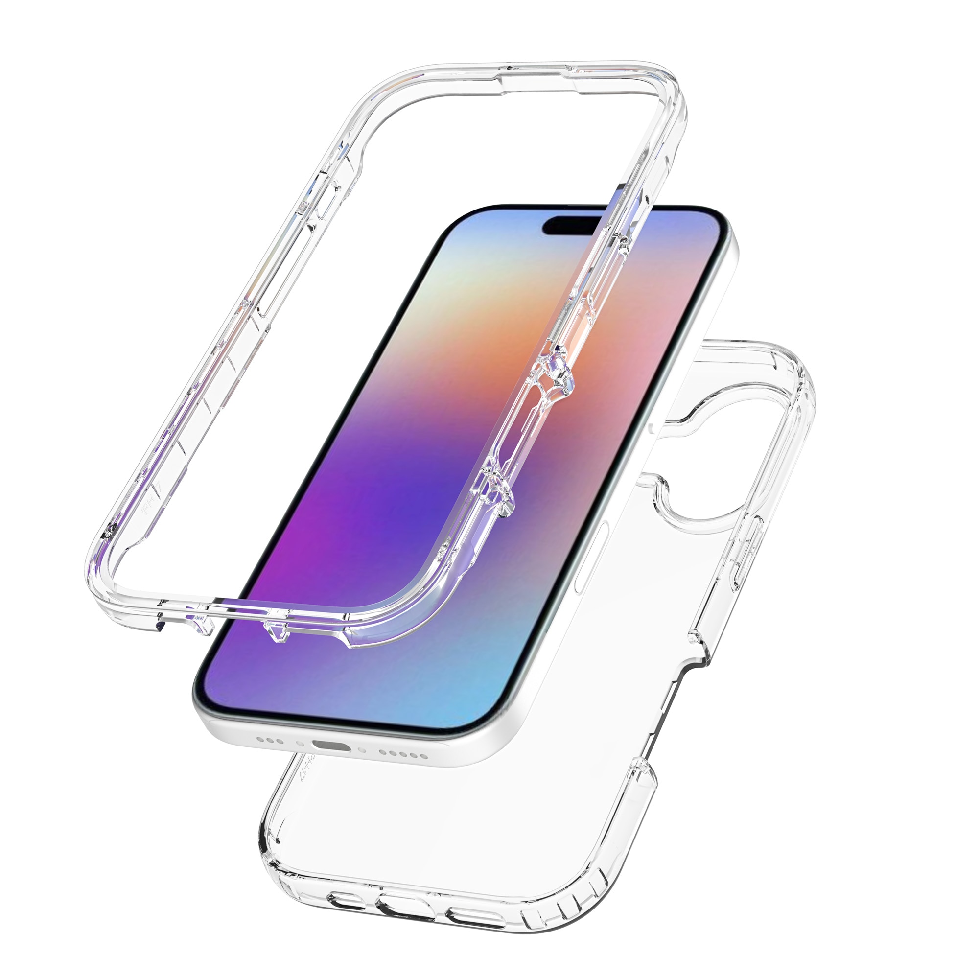 Full Cover Case iPhone 17 Gennemsigtig