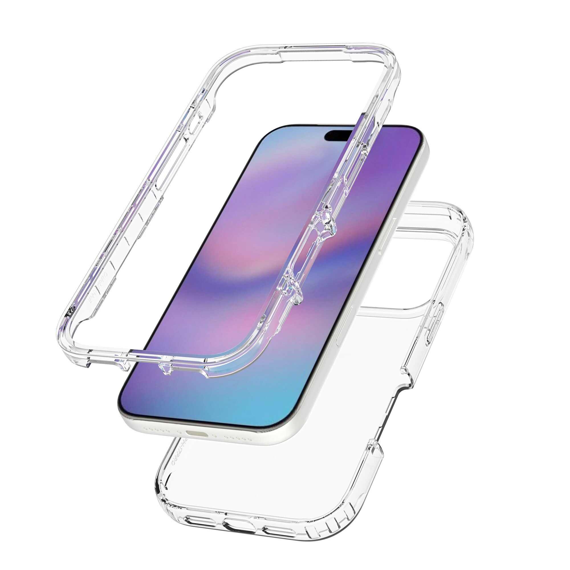 Full Cover Case iPhone 17 Pro Max Gennemsigtig
