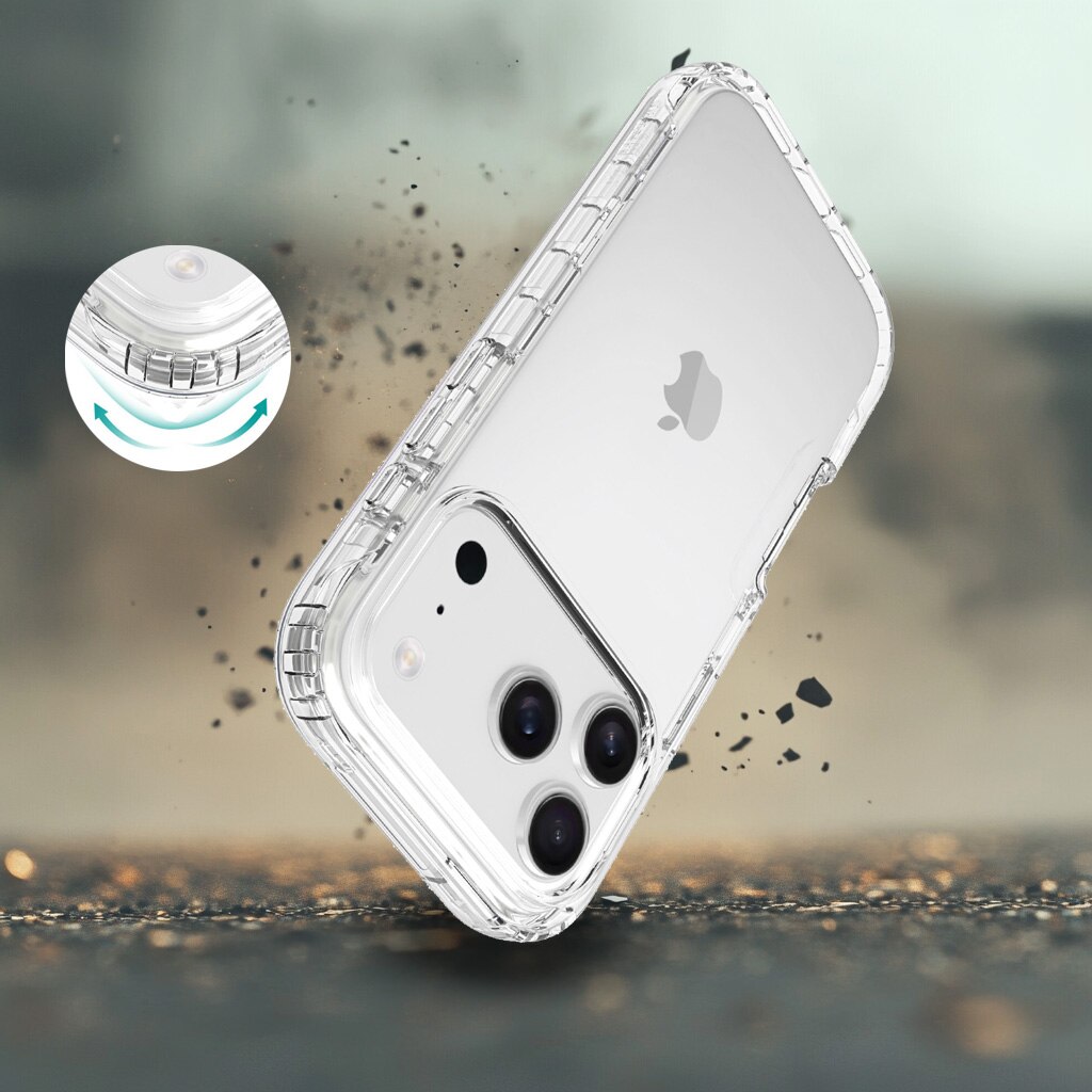 Full Cover Case iPhone 17 Pro Max Gennemsigtig