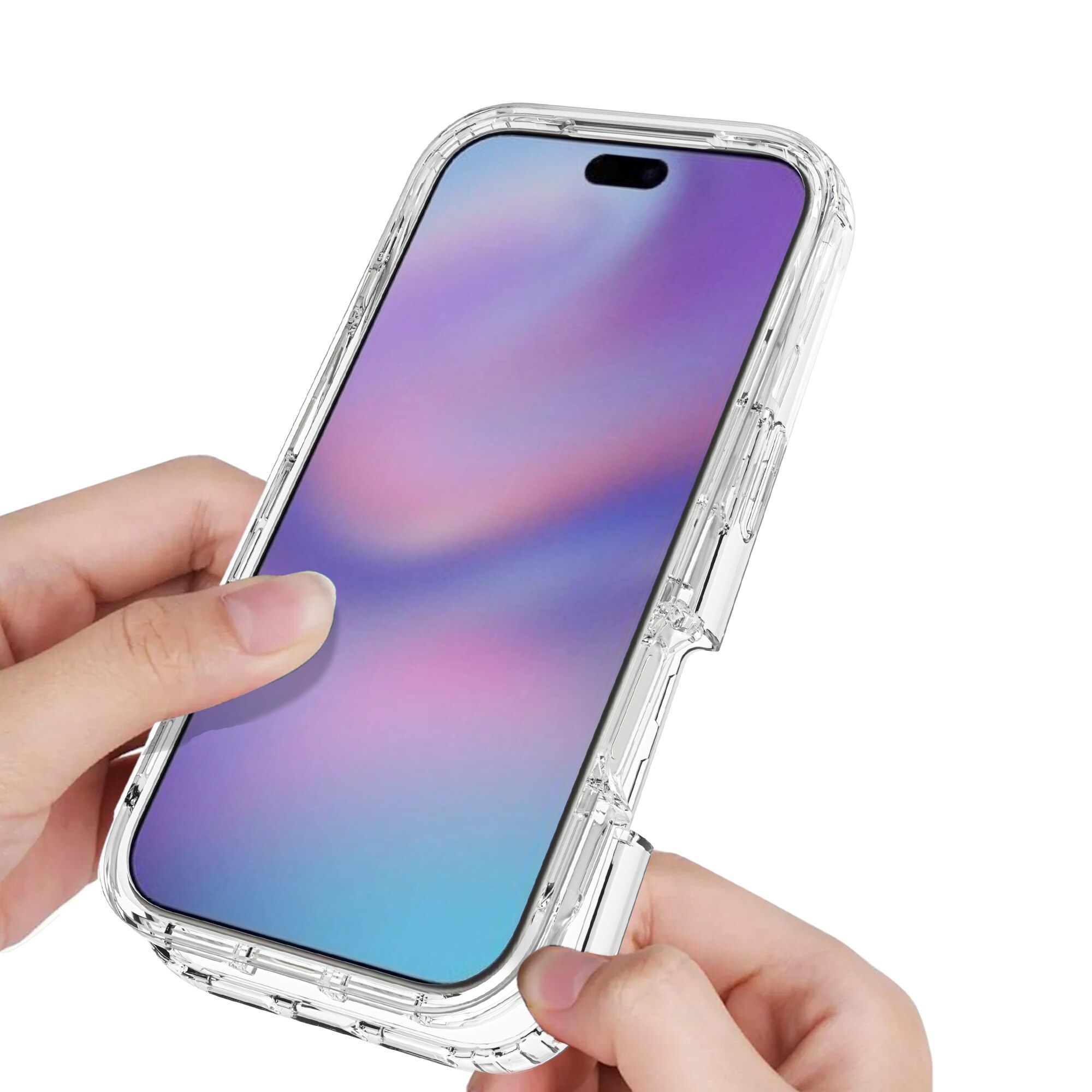 Full Cover Case iPhone 17 Pro Max Gennemsigtig