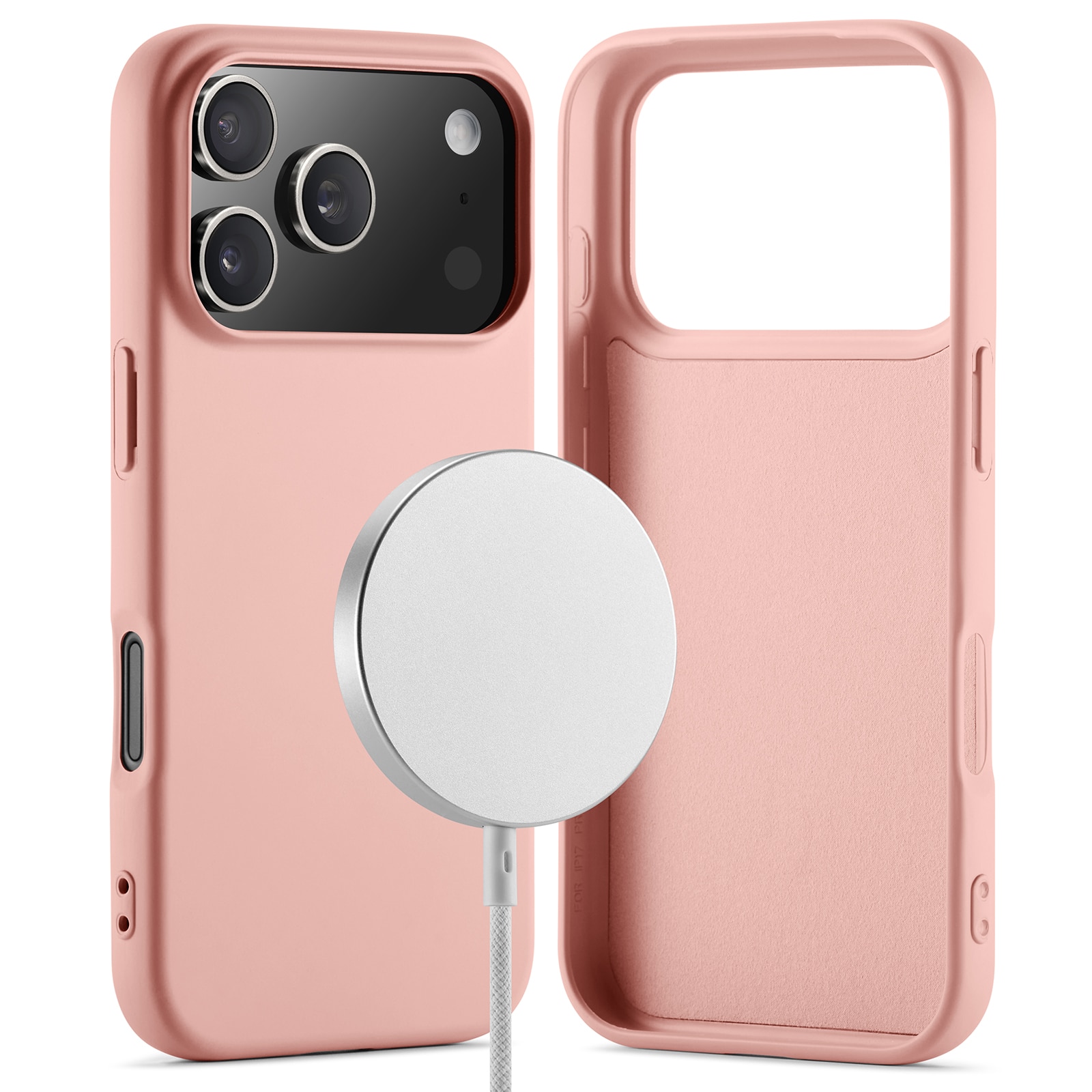 TPU Cover MagSafe iPhone 17 Pro Lyserød