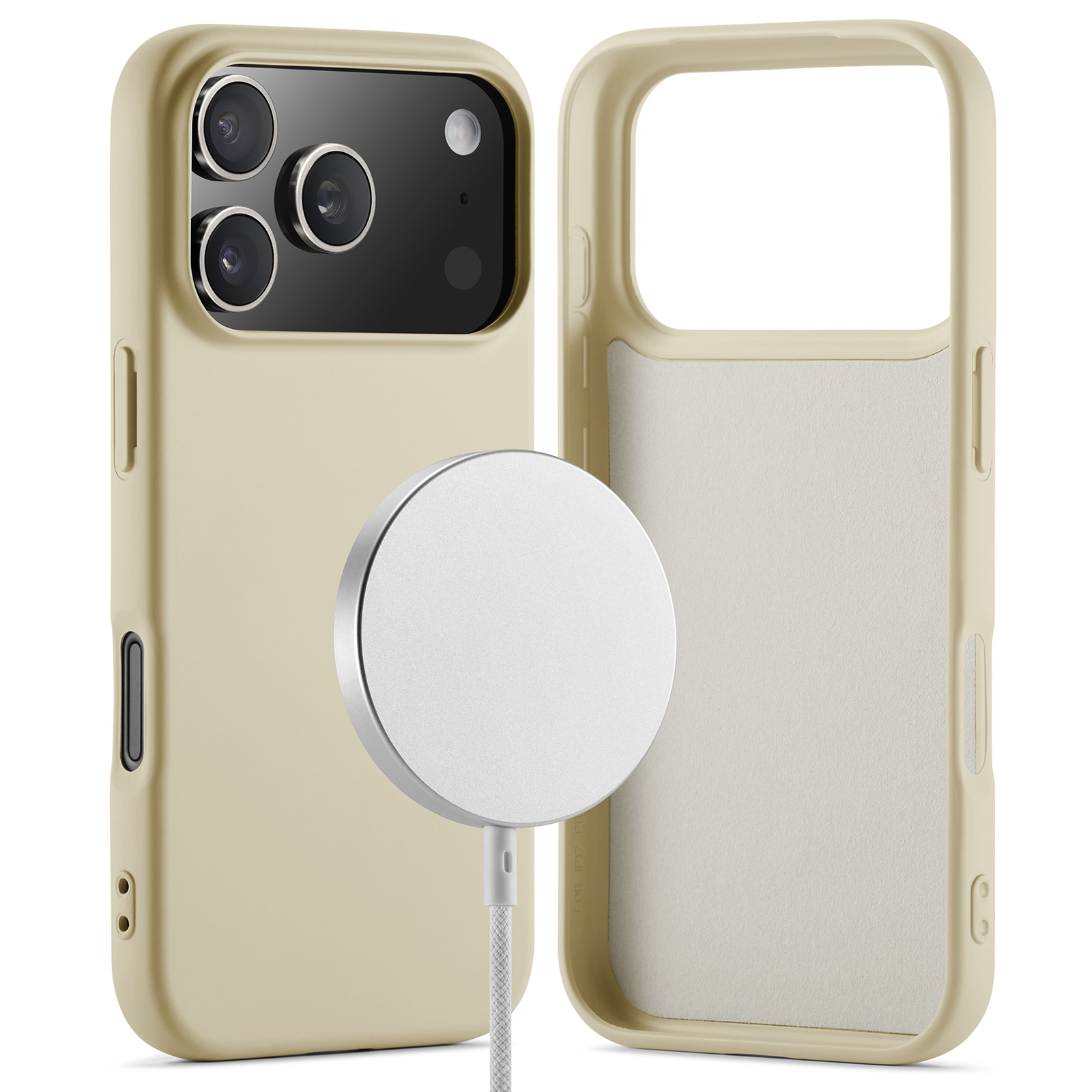 TPU Cover MagSafe iPhone 17 Pro Beige