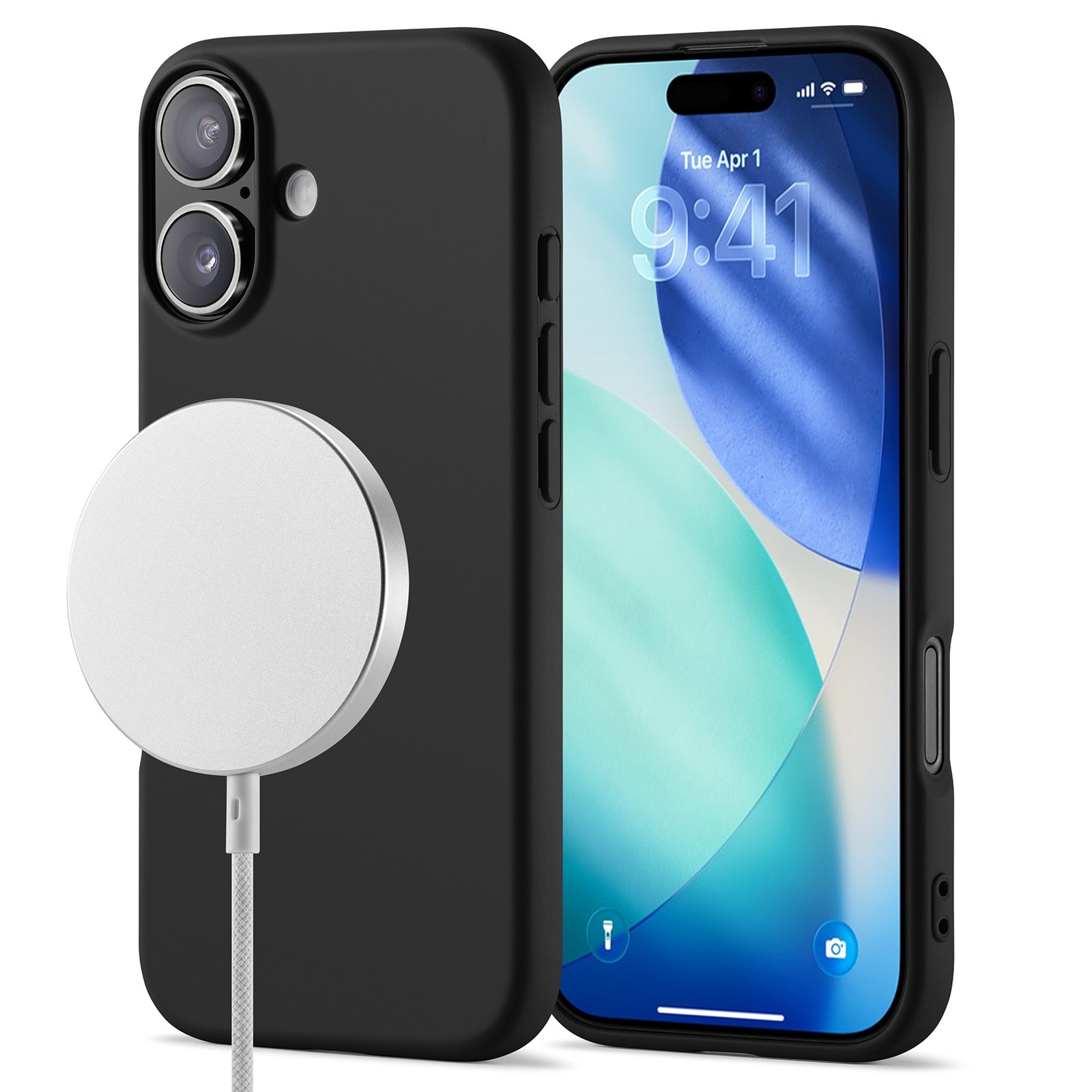 TPU Cover MagSafe iPhone 17 Sort