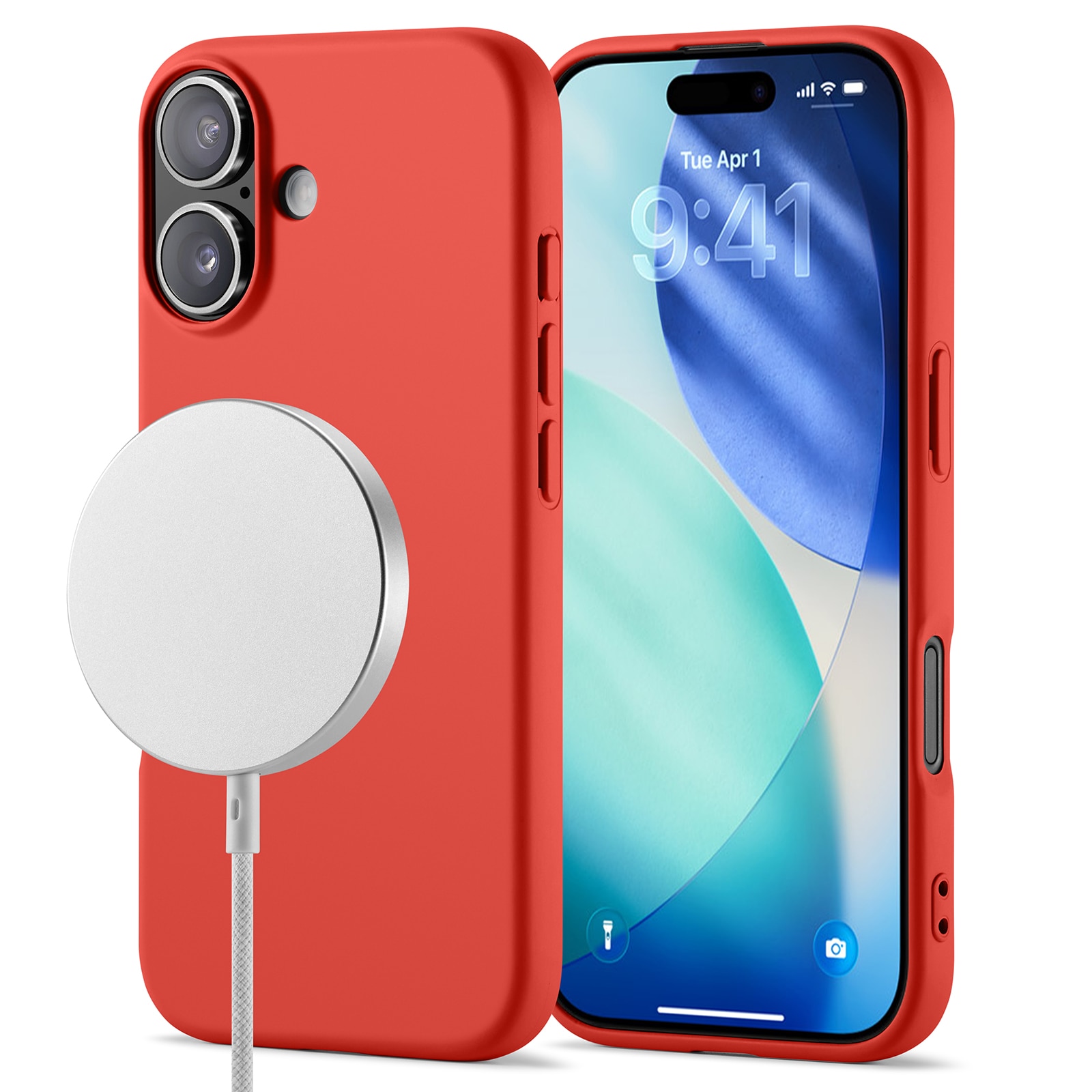 TPU Cover MagSafe iPhone 17 Rød