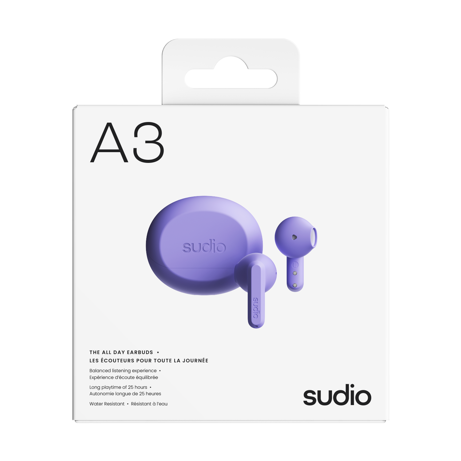 A3 Trådløse In-ear Høretelefoner Lilla