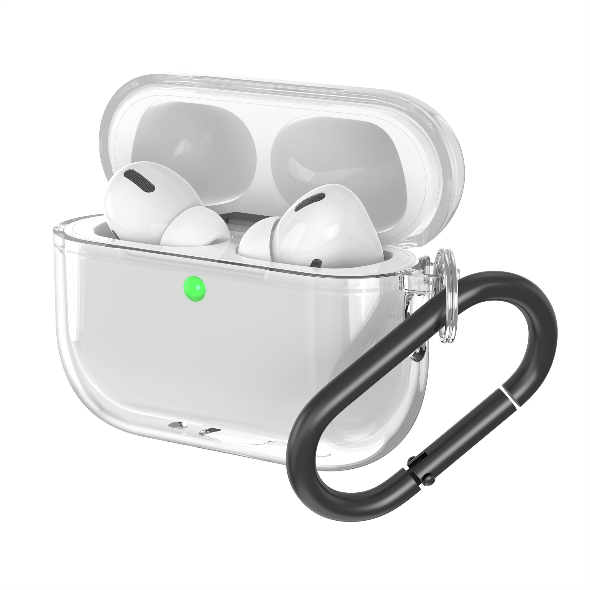 Cover TPU med karabinhage Apple AirPods Pro 3 gennemsigtig