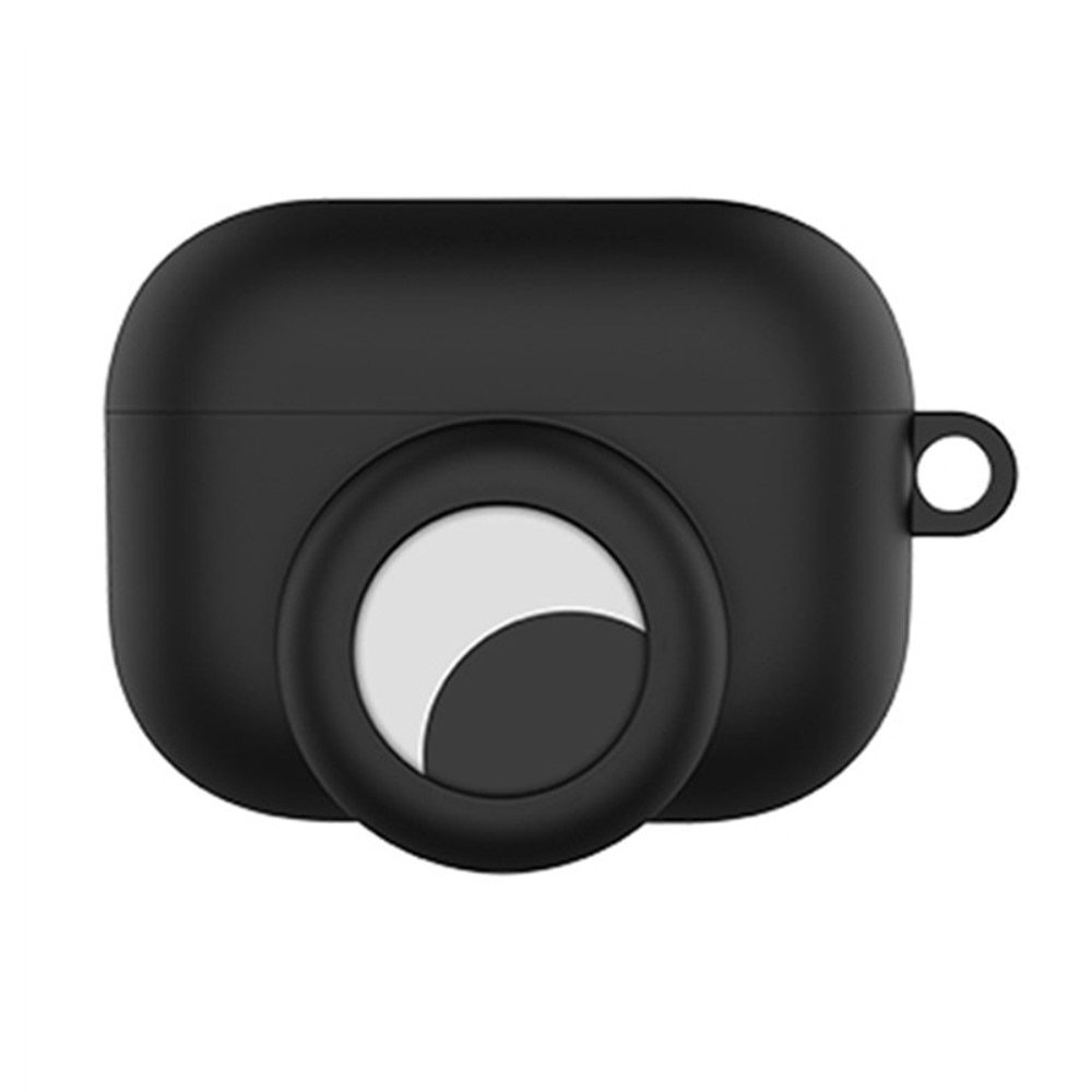 Silikonecover med AirTag holder Apple AirPods Pro sort