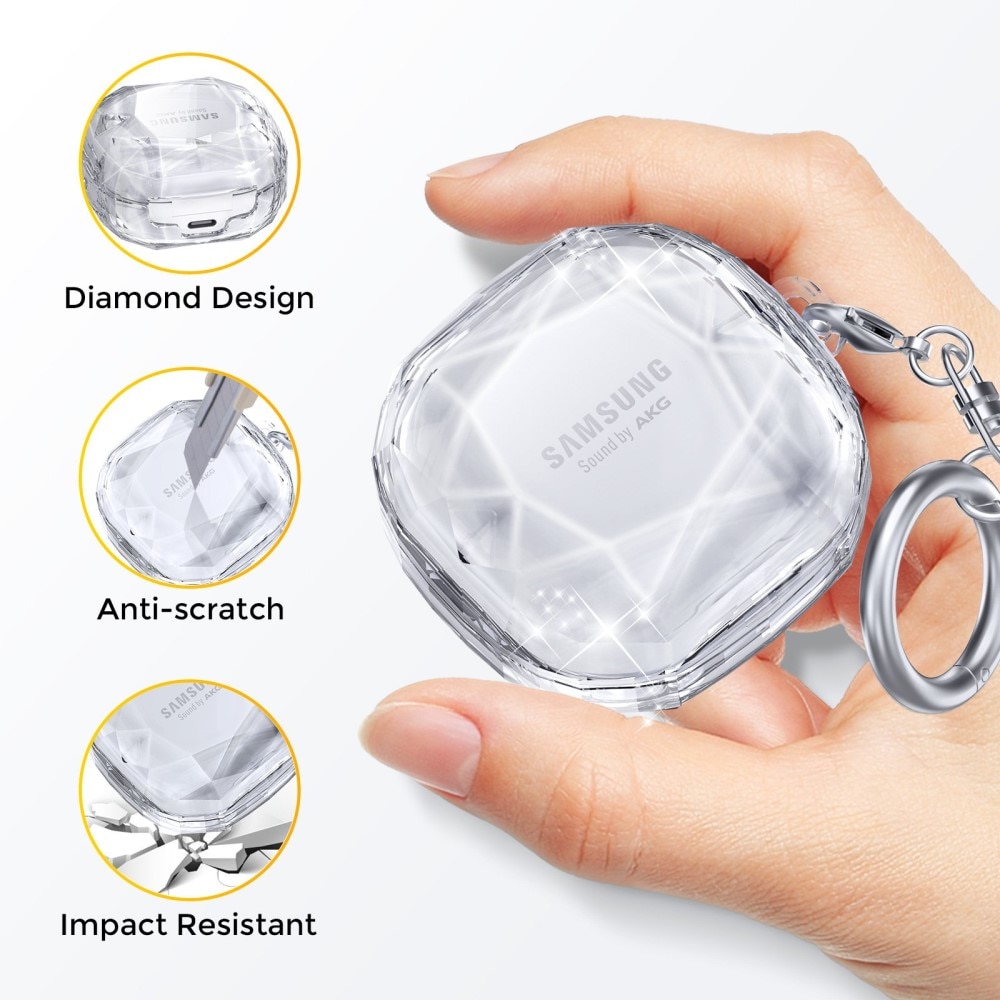 Diamond Case Samsung Galaxy Buds 2/2 Pro/Live/Pro gennemsigtig