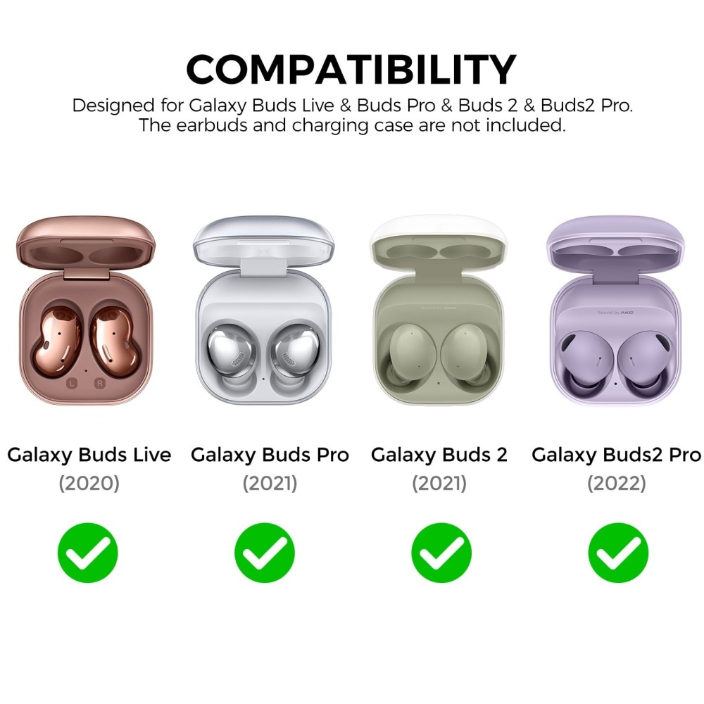 Diamond Case Samsung Galaxy Buds 2/2 Pro/Live/Pro gennemsigtig