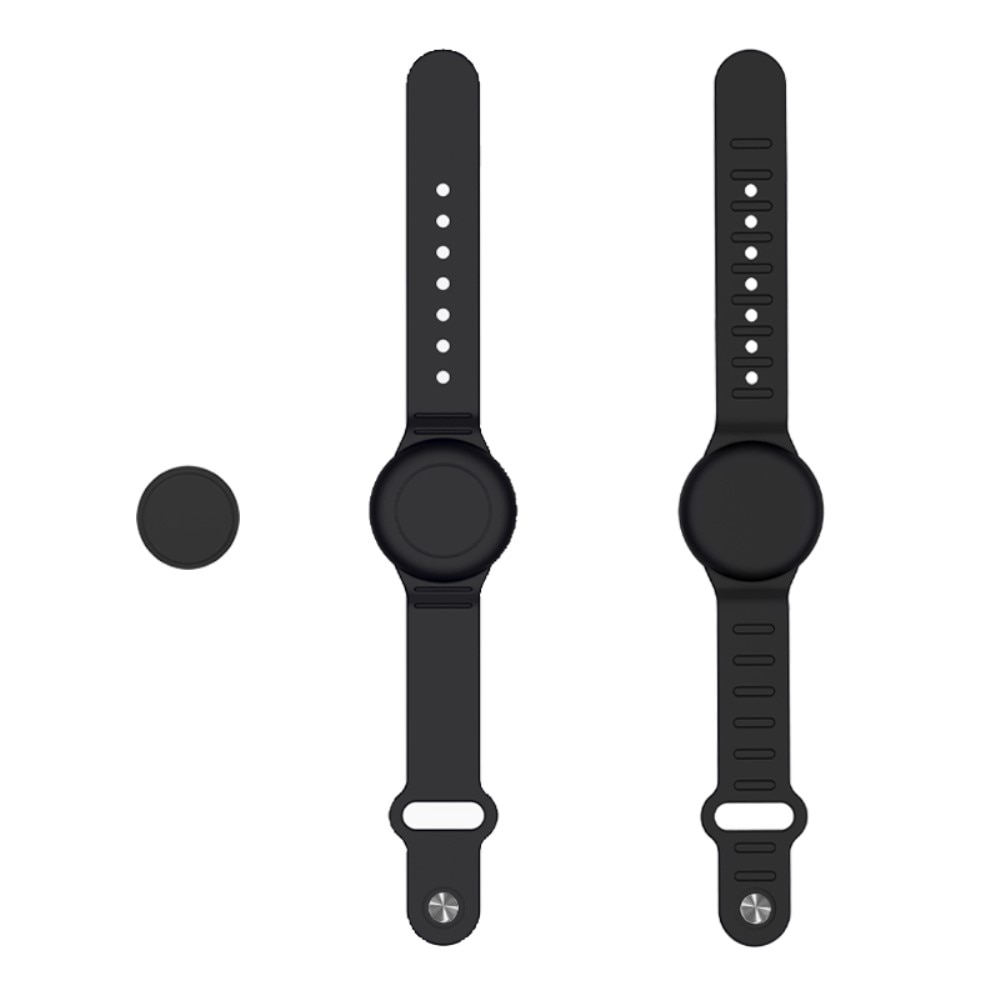 Apple AirTag Vandtæt Silikonearmbånd sort