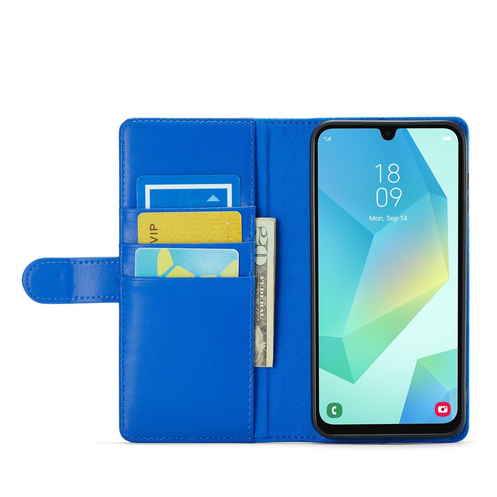 Ægte Læderetui Samsung Galaxy A16 Blå