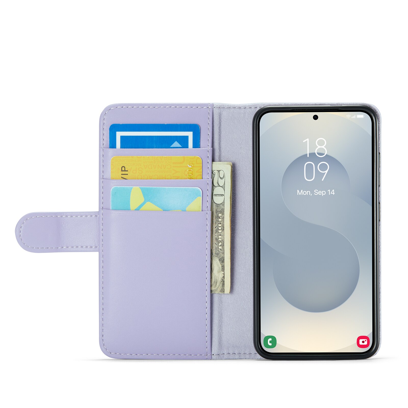 Ægte Læderetui Samsung Galaxy A17 Lilla
