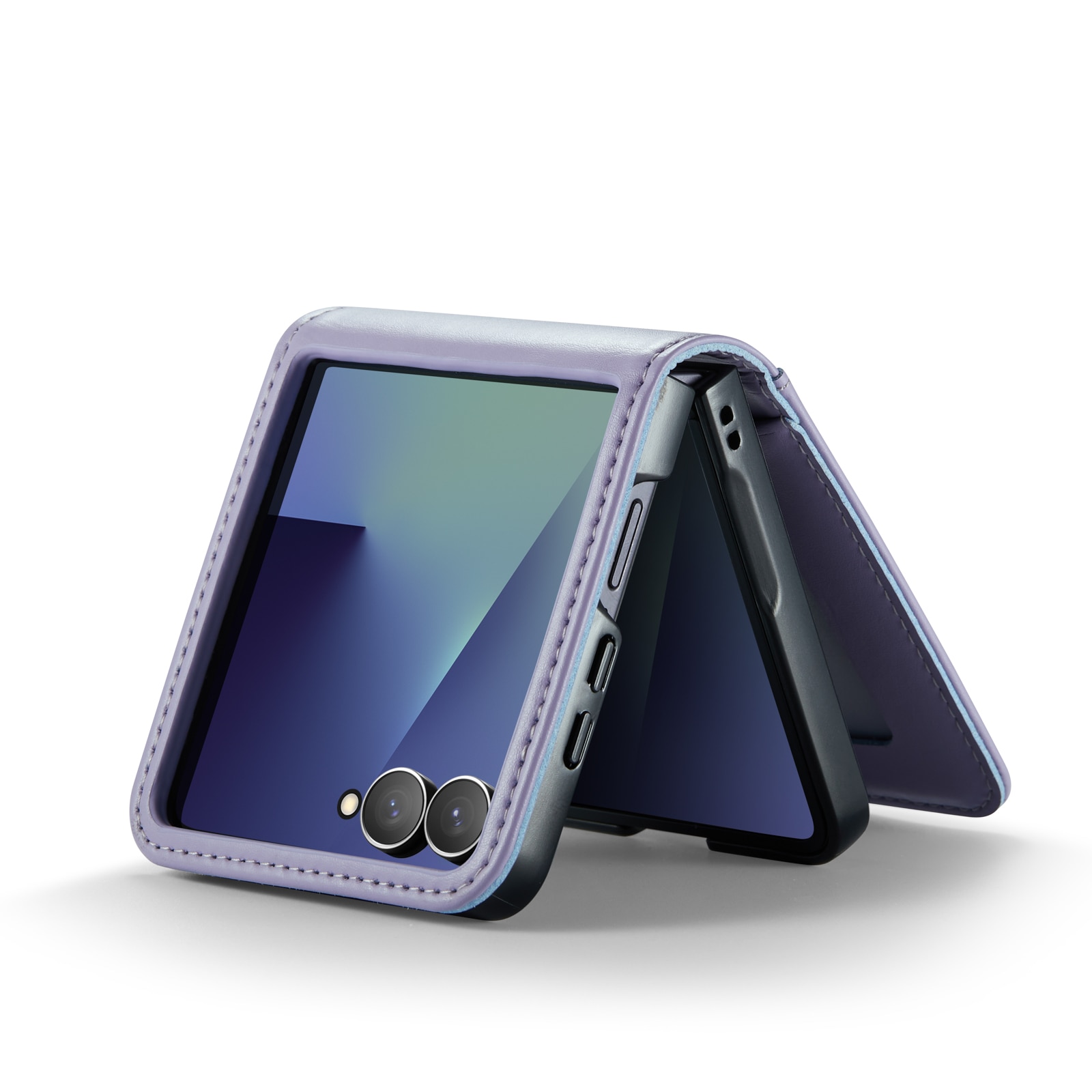Ægte Læderetui Samsung Galaxy Z Flip 7 Lilla