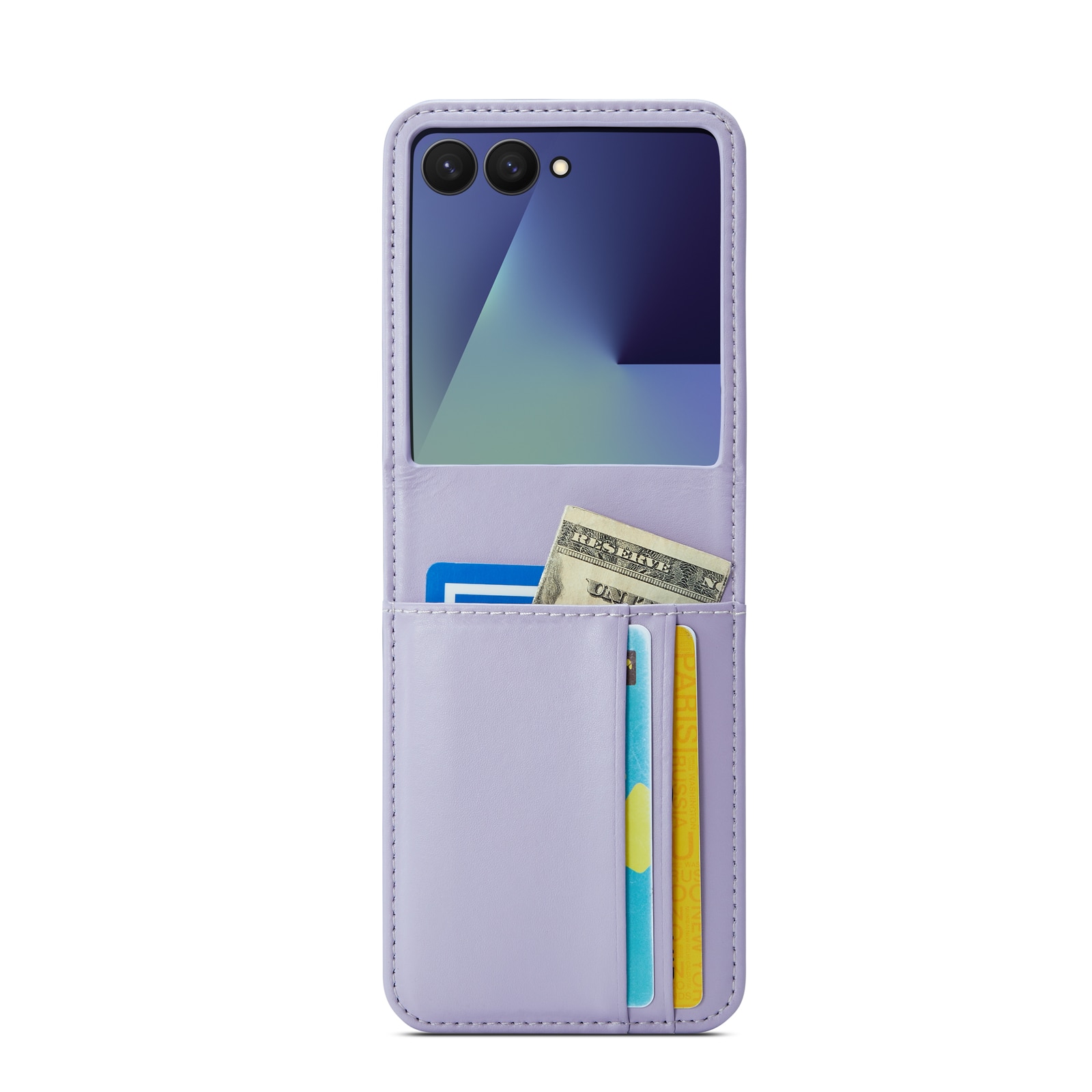 Ægte Læderetui Samsung Galaxy Z Flip 7 Lilla